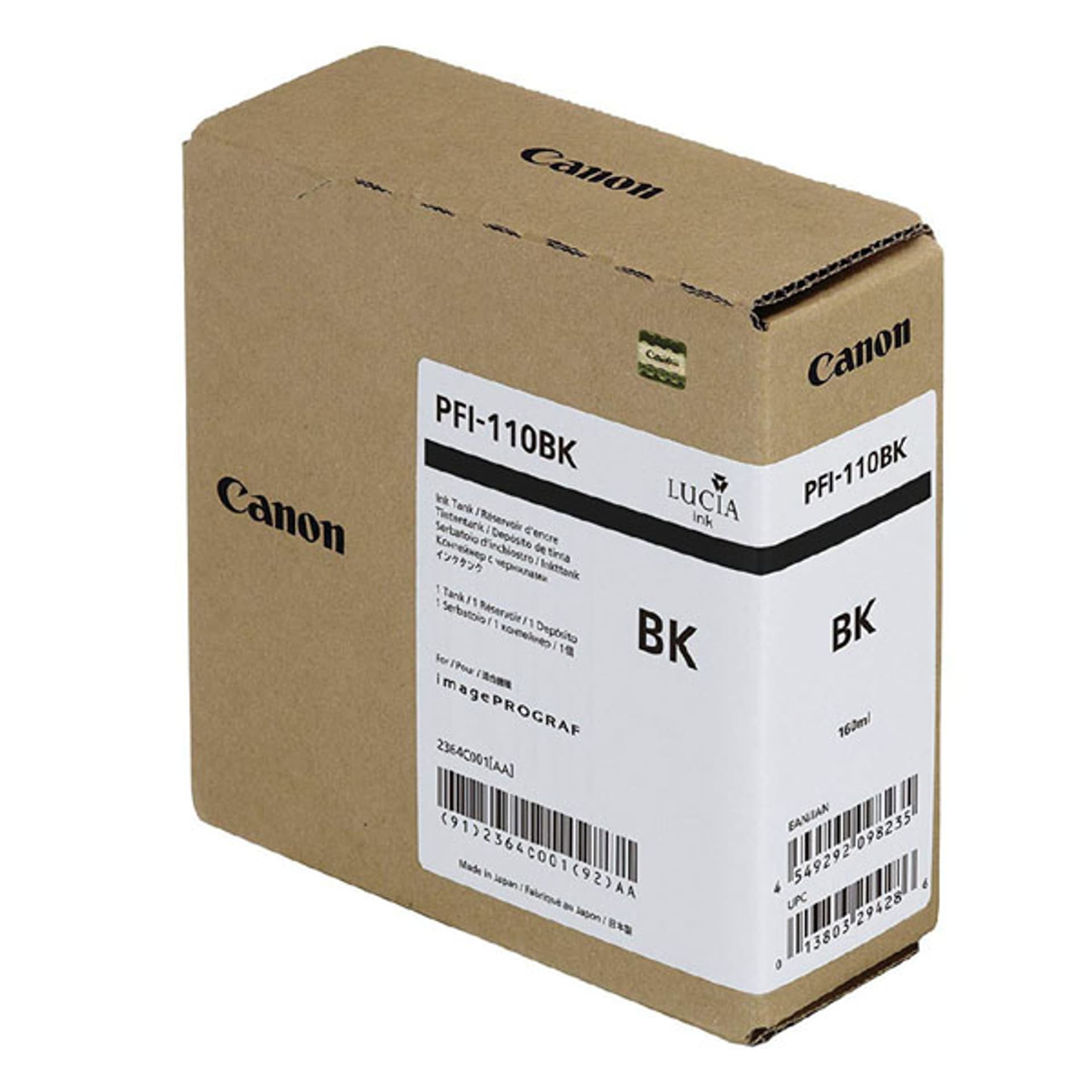 

Canon oryginalny ink / tusz PFI-110 BK, black, 160ml, 2364C001, Canon imagePROGRAF TX-2000, TX-3000, TX-3000, TX-4000