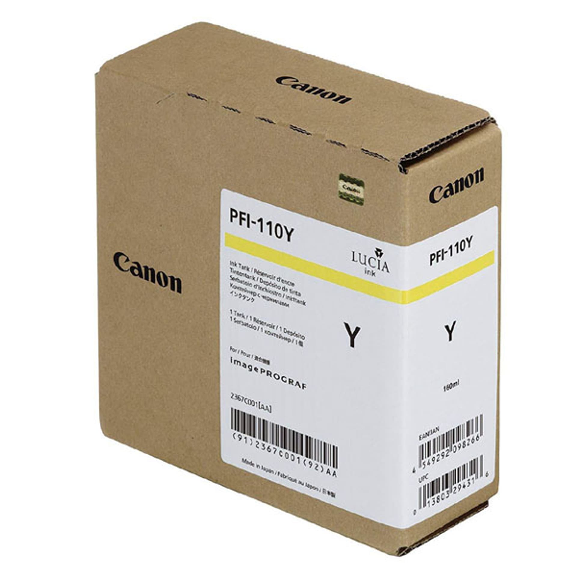 

Canon oryginalny ink / tusz PFI-110 Y, yellow, 160ml, 2367C001, Canon imagePROGRAF TX-2000, TX-3000, TX-3000, TX-4000