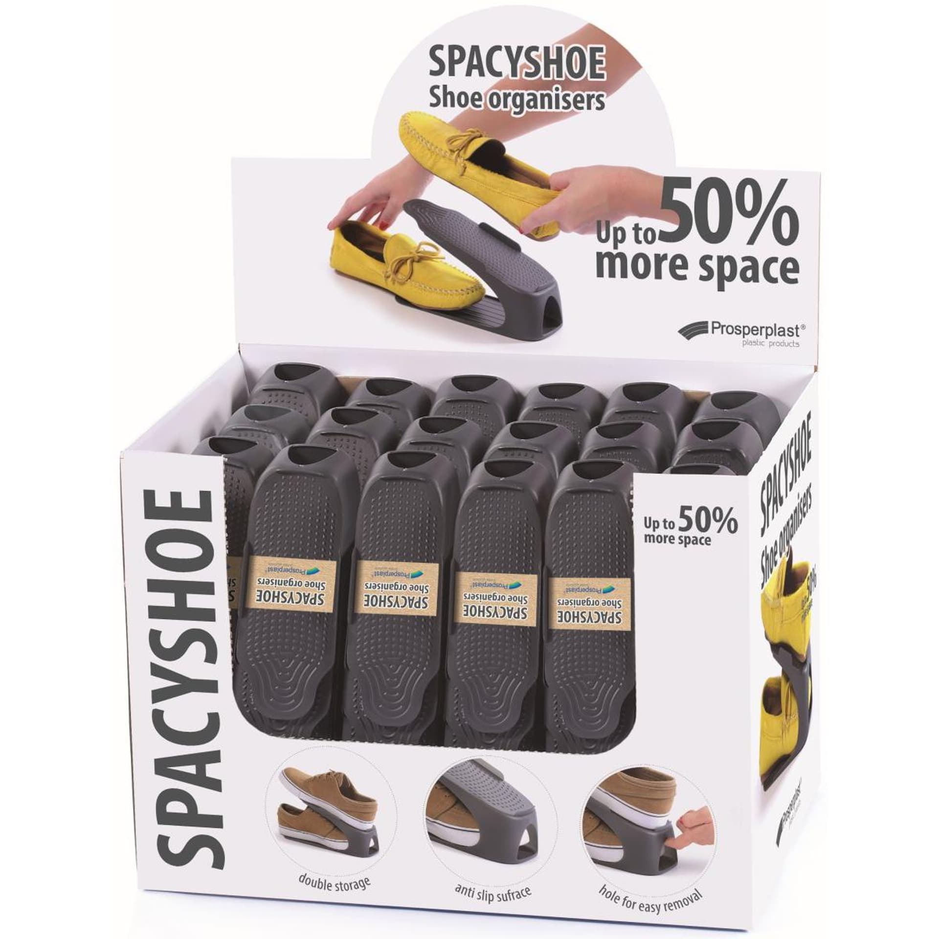 

PÓŁKA ORGANIZER NA BUTY 38-45 KPL.4SZT
