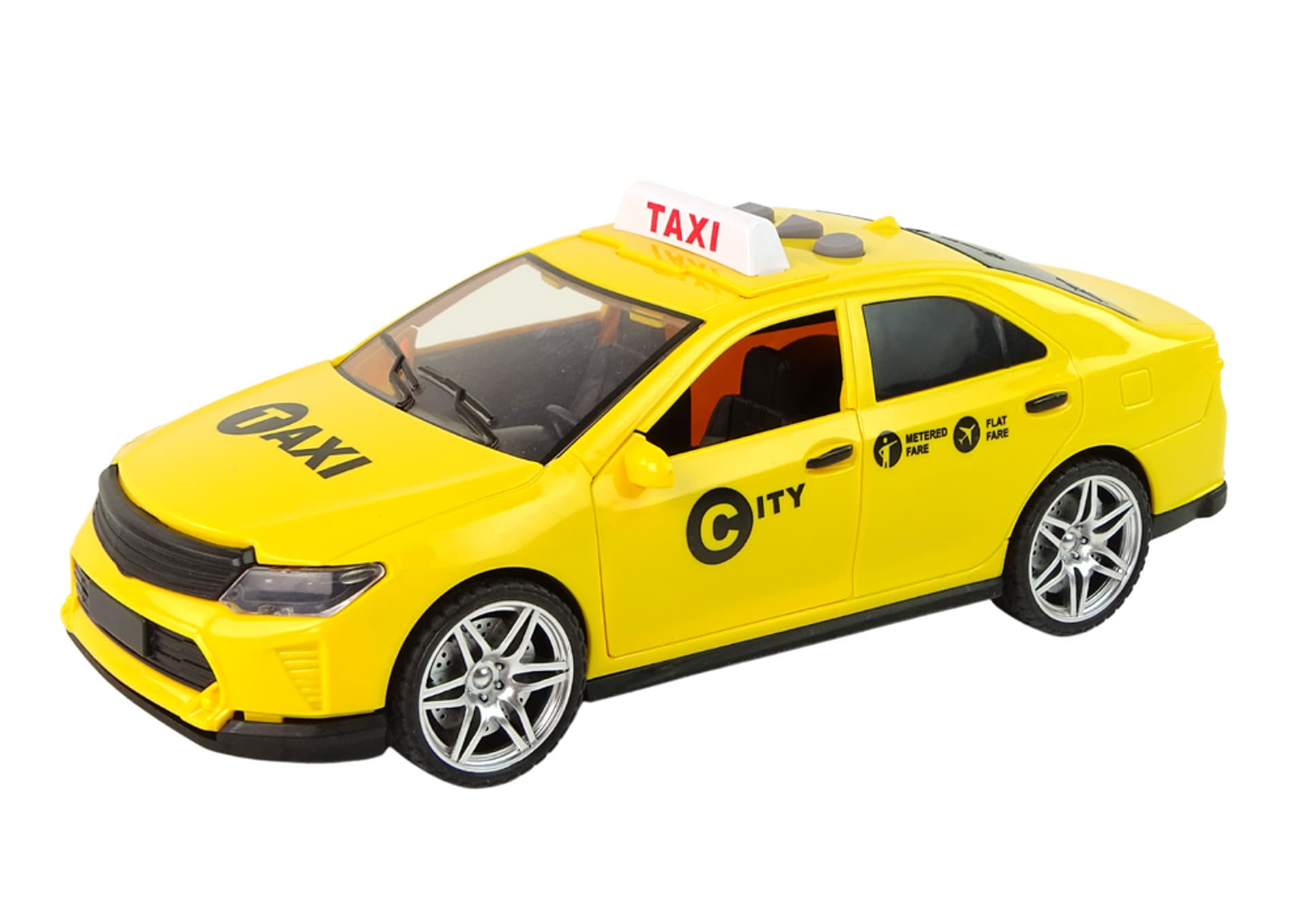 

Auto Taxi Pojazd 1:14 Światła Dźwięki Żółte