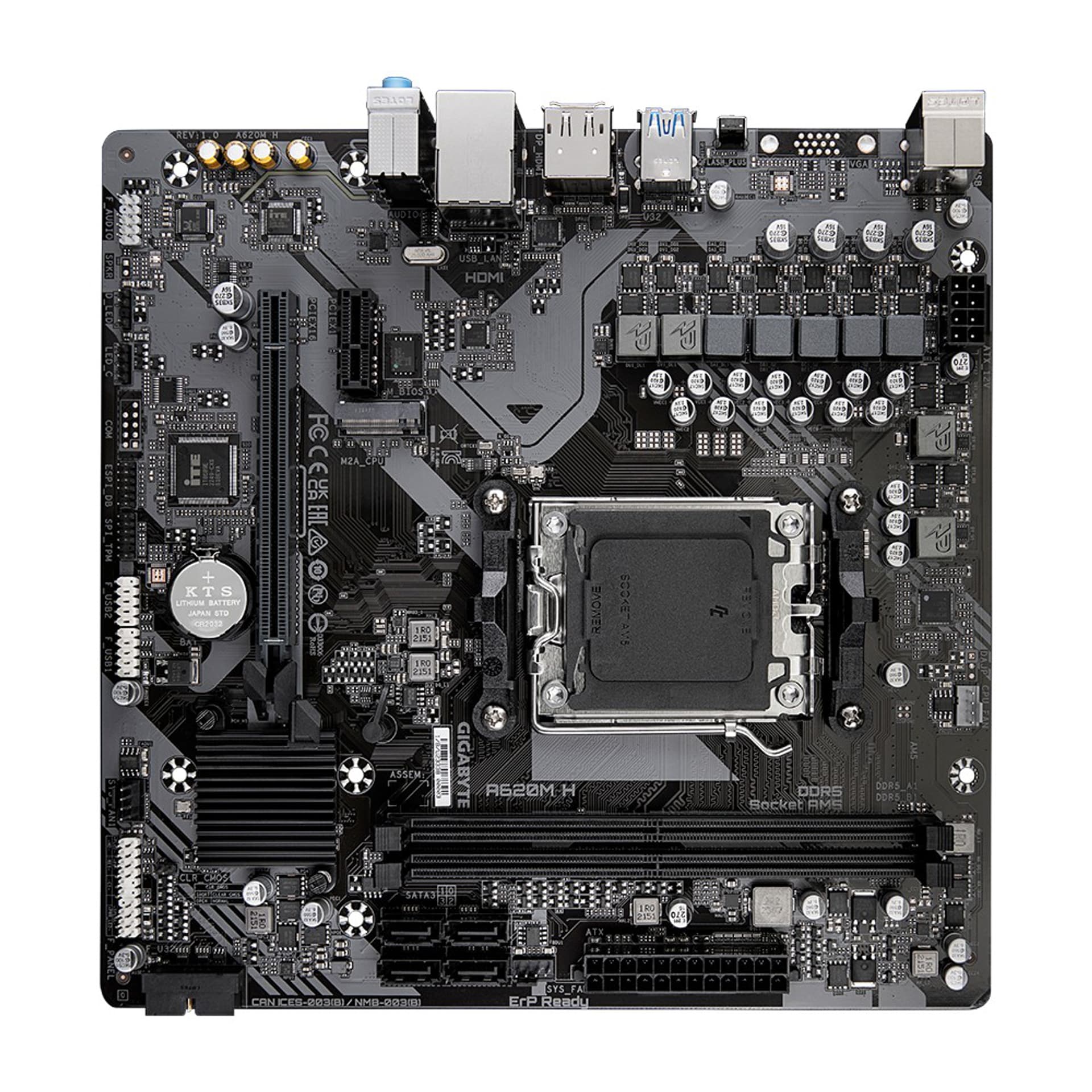 

Płyta główna GIGABYTE A620M H AM5 microATX