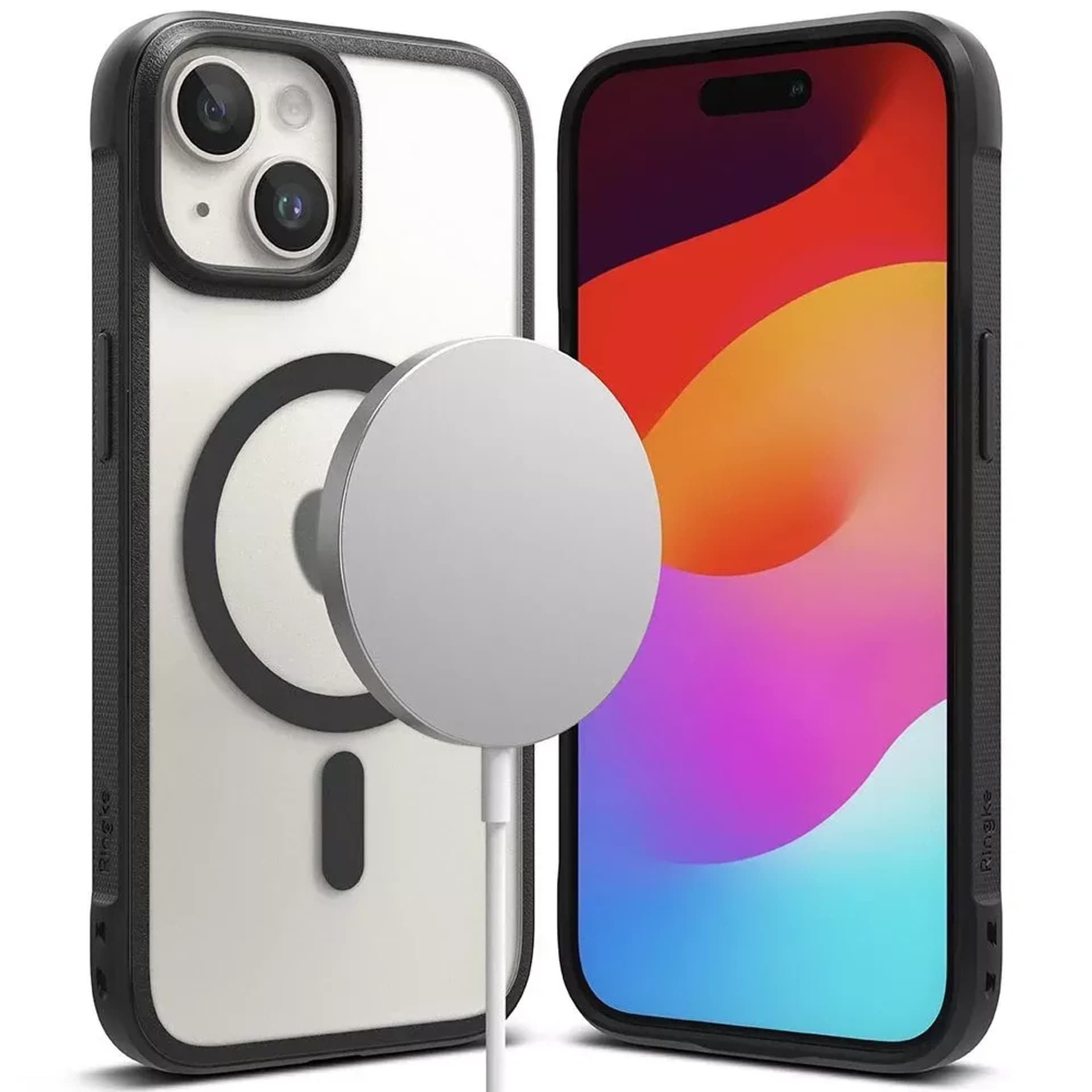 

Etui Ringke Fusion Bold Magnetic do MagSafe do iPhone 15 Matte black