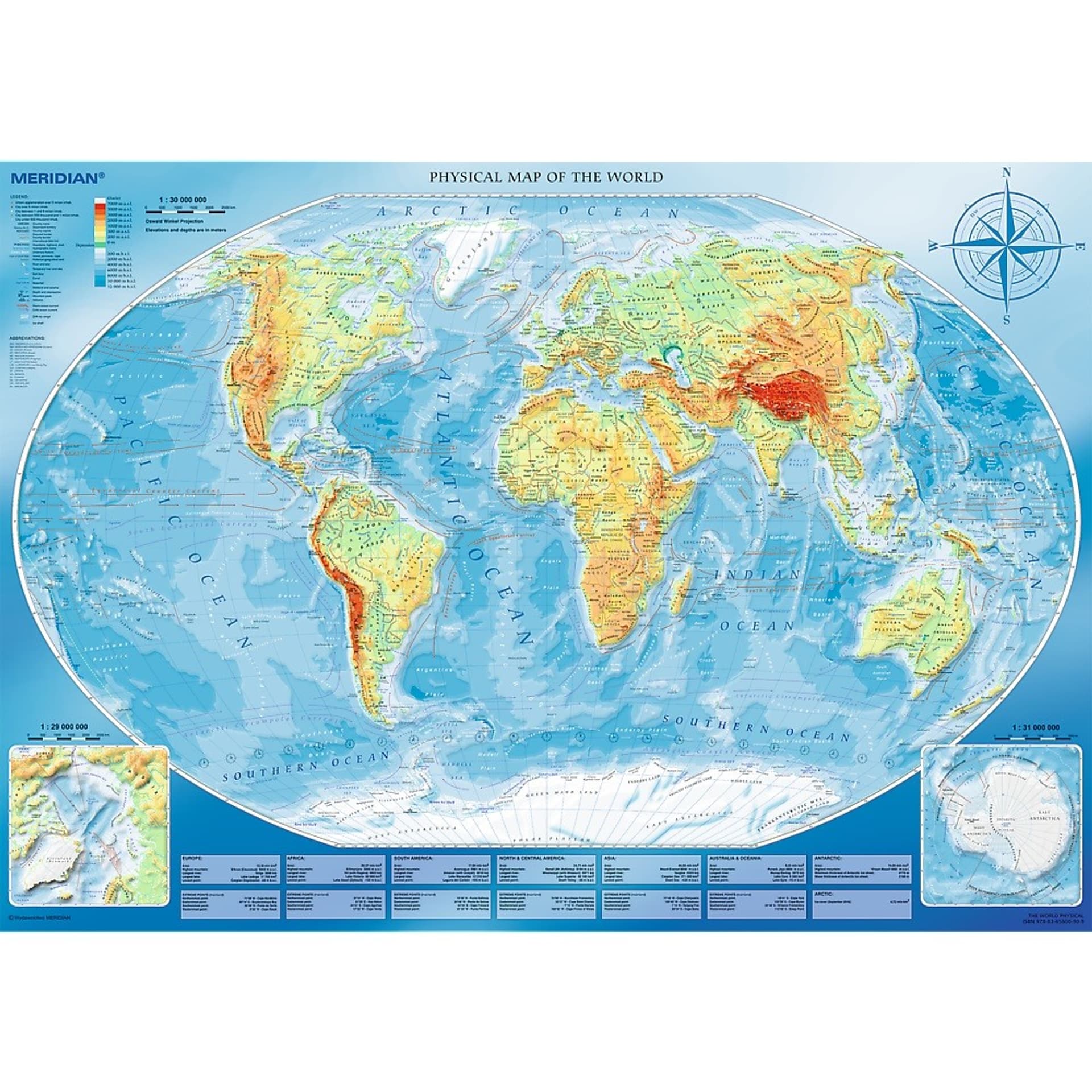 

Puzzle 4000 elementów - Wielka mapa fizyczna świata