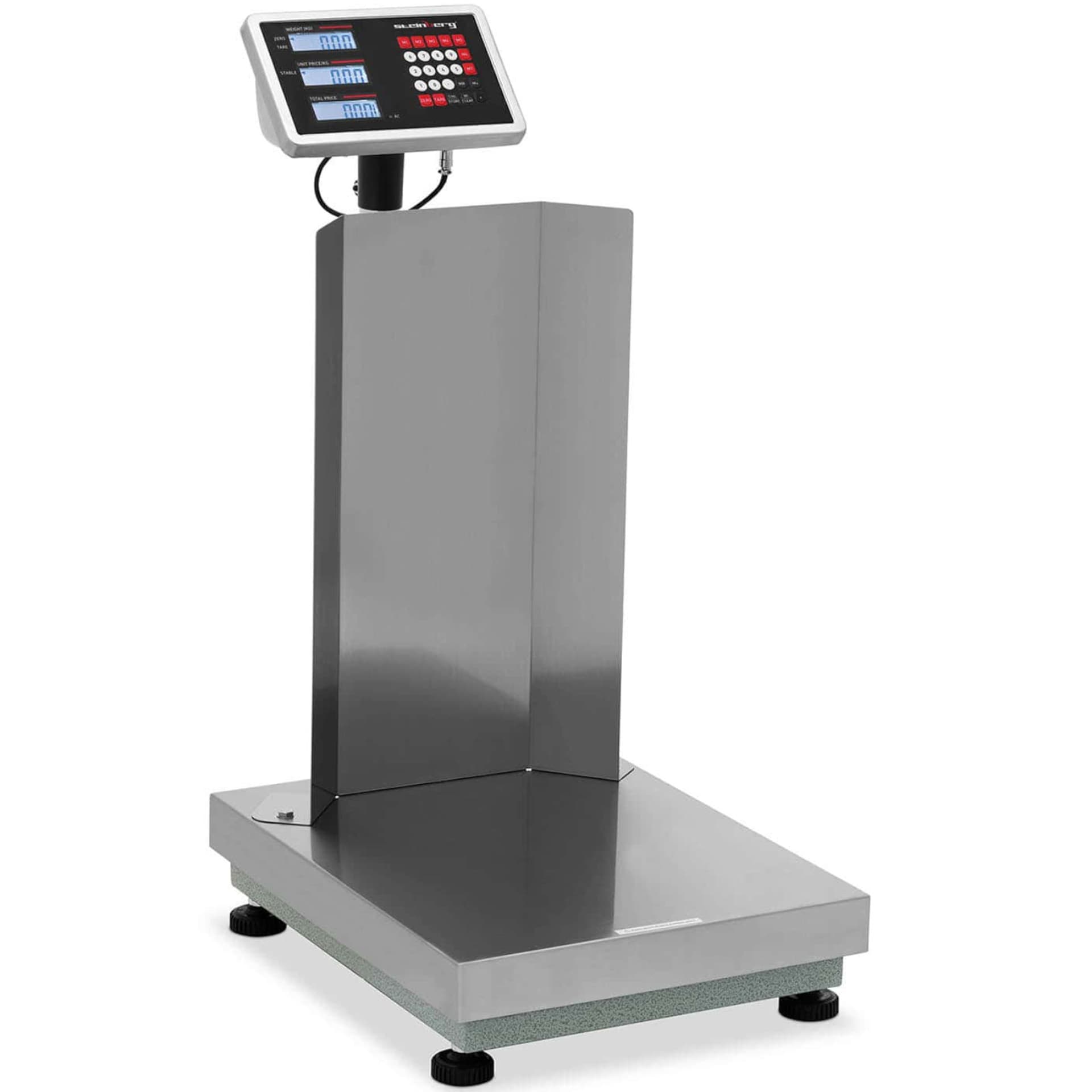 

Waga platformowa magazynowa z oparciem 40 x 50 cm LCD 150 kg / 0.01 kg