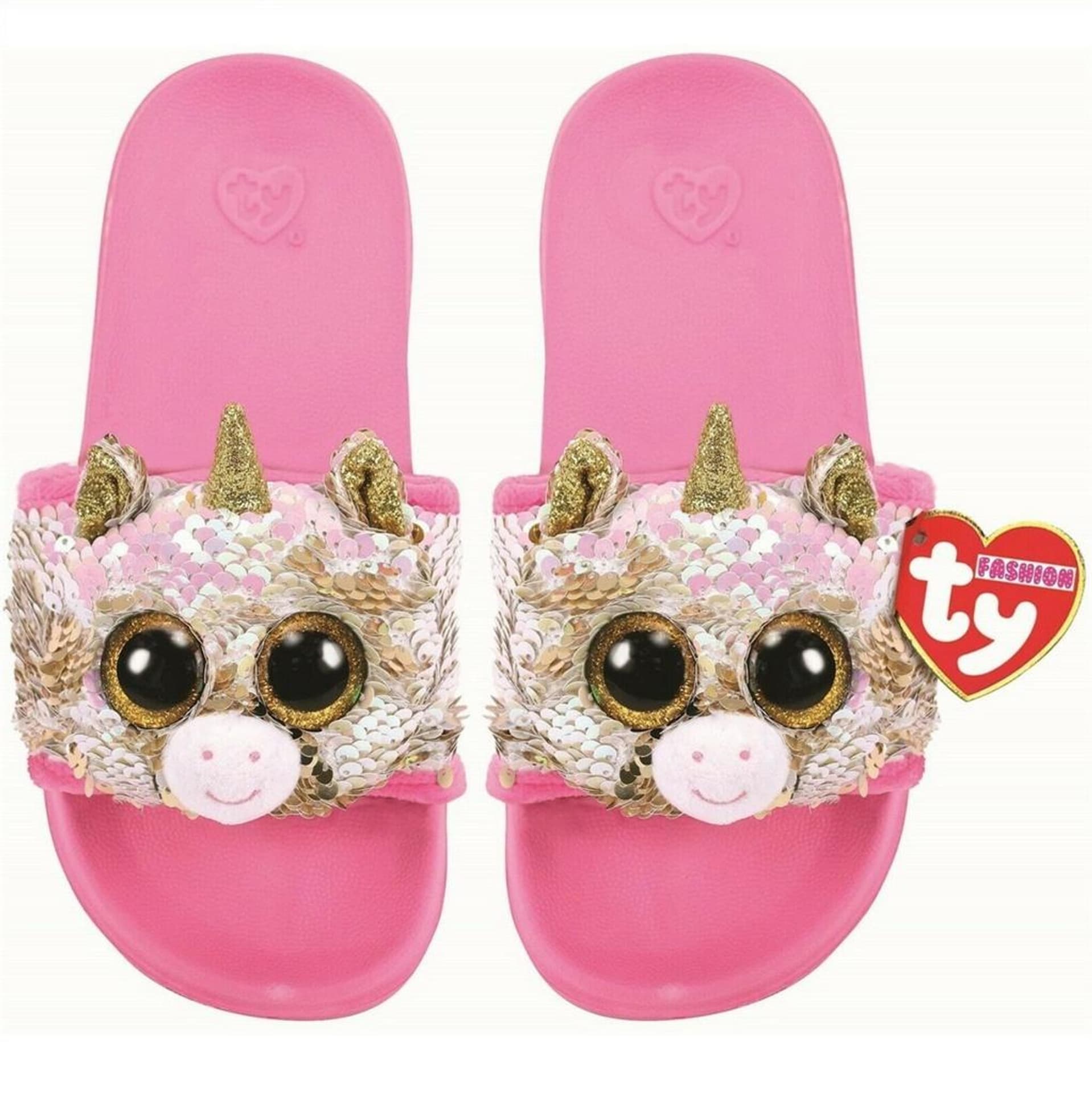 

TY Fashion Fantasia - cekinowe kapcie Jednorożec L