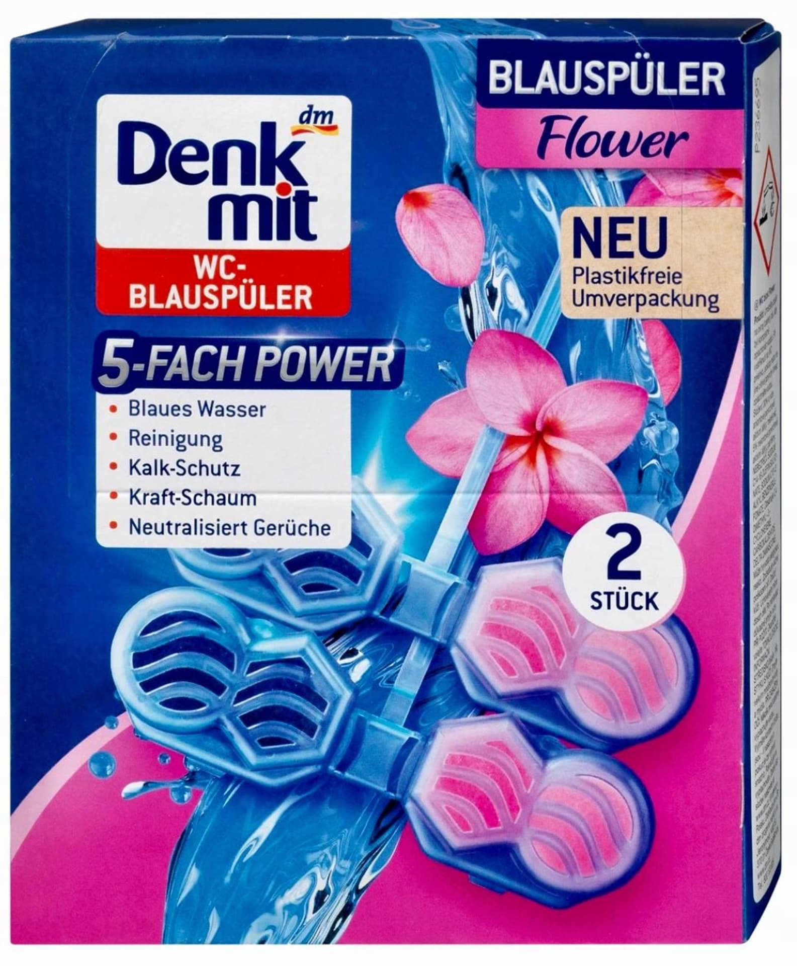 

Denkmit Blauspüler Flower Zawieszka WC 2 szt.