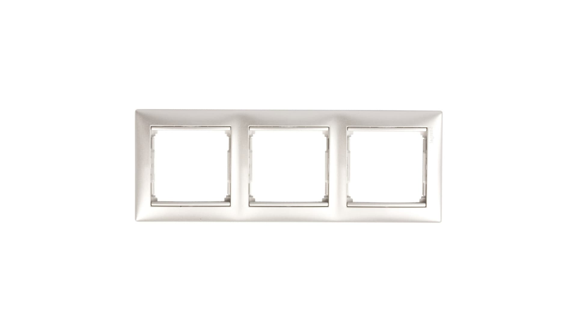 

VALENA Ramka potrójna pozioma aluminium 770153