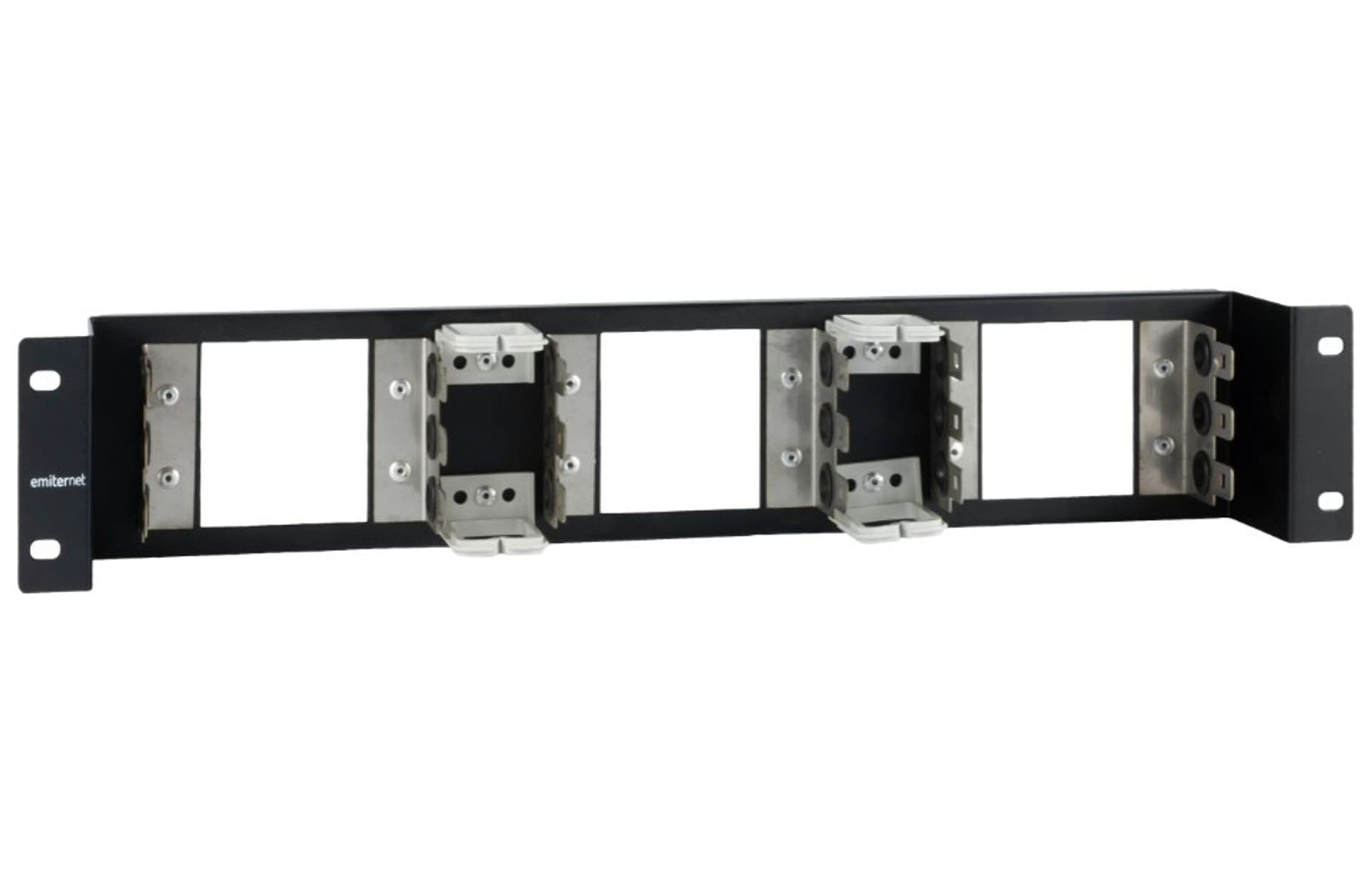 

EmiterNet Panel 19" na 9 złączy telefonicznych (2U) czarny, 2u) czarn