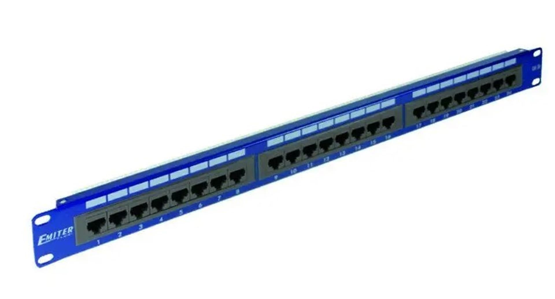 

EmiterNet Panel 19 ",24xRJ45 UTP cat.6 1U melynas DCN / PPFA-951K-248-C6