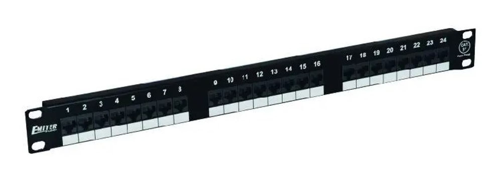 

EmiterNet Panel 19 ",24xRJ45 UTP cat.5e 1U juodas FU / PPFA652K248C5E
