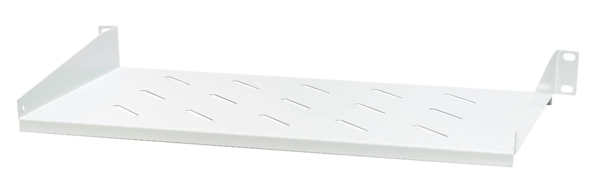 

EmiterNet Półka stała 19", 1U, gł.250mm, mocowana z przodu, RAL7044 (szary)