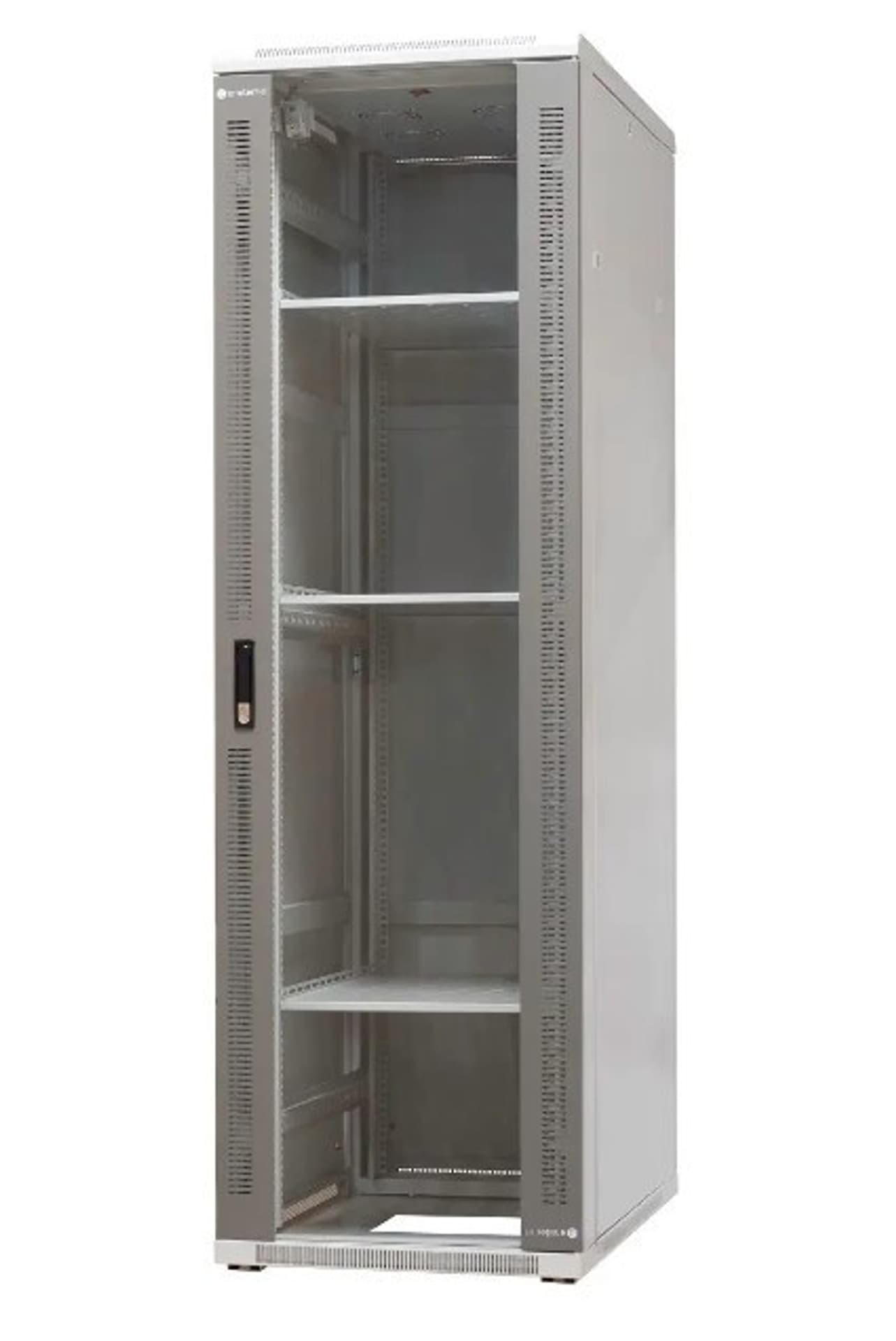 

EmiterNet Szafa ramowa stojąca 42U, drzwi przód blacha/szkło, 600x1000x1980mm (szer./gł./wys.)