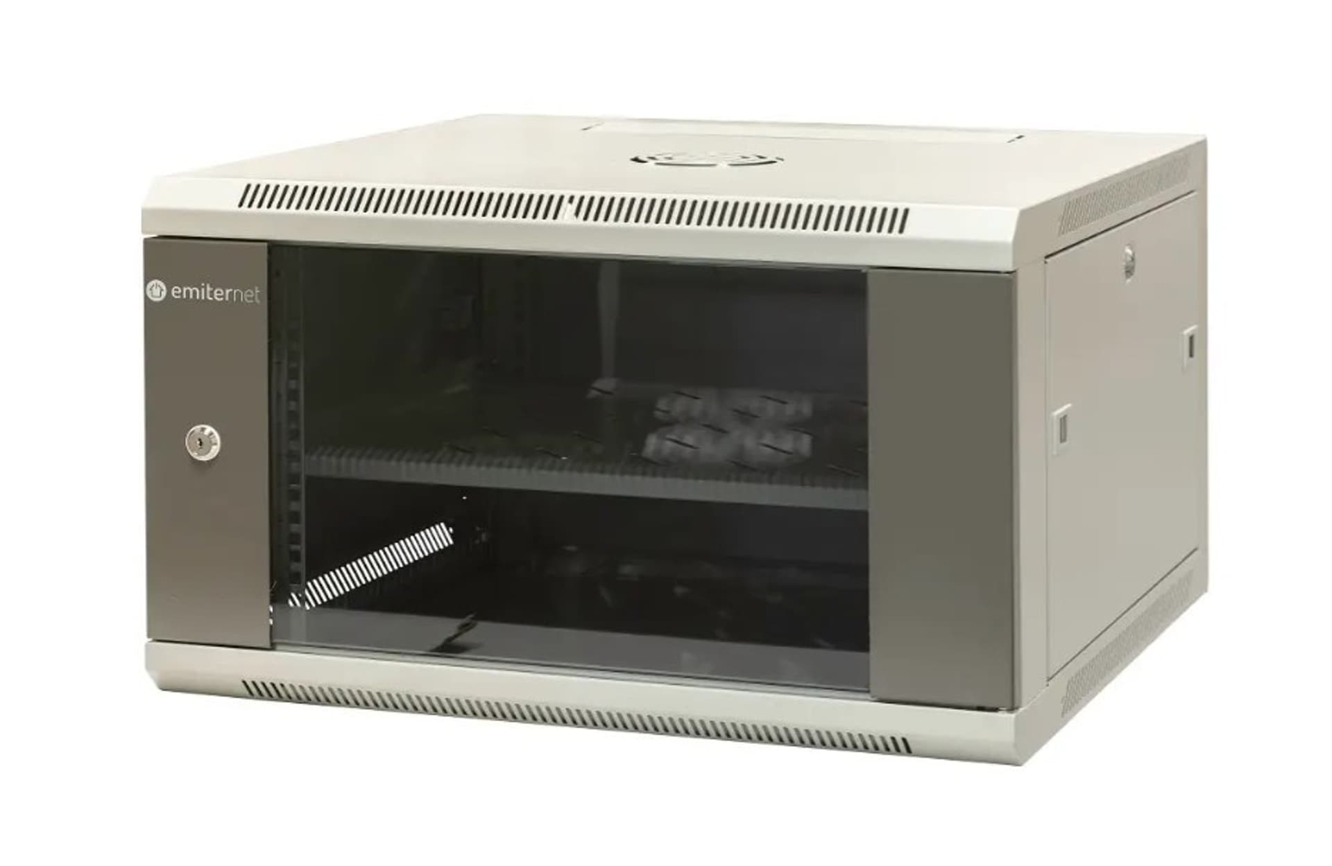 

EmiterNet Szafa wisząca niedzielona 19'' 6U, drzwi blacha/szkło, 600×600×370mm szer./gł./wys.