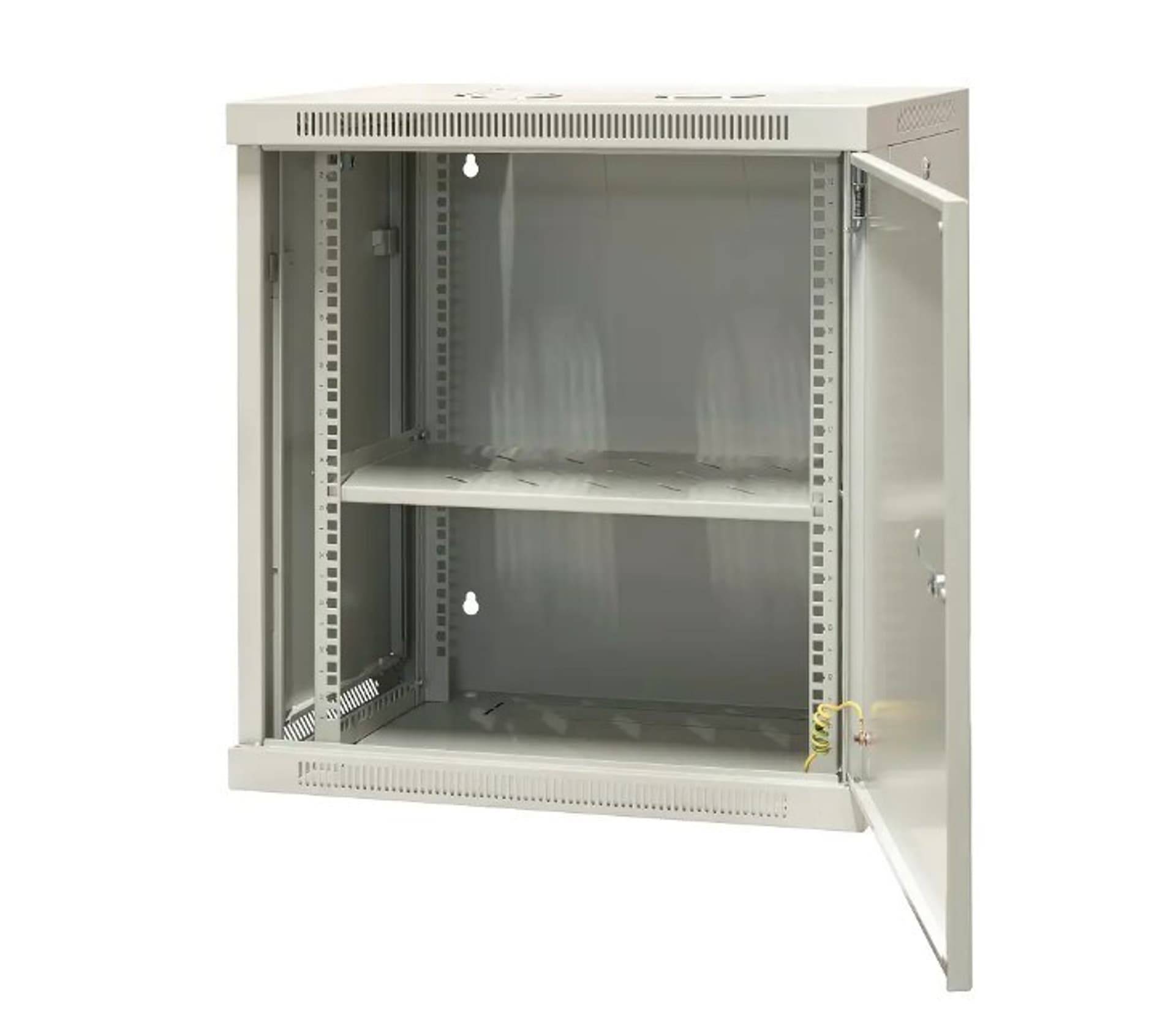 

EmiterNet Szafa wisząca niedzielona 19'' 12U, drzwi całe z blachy, 600×450×635mm szer./gł./wys.