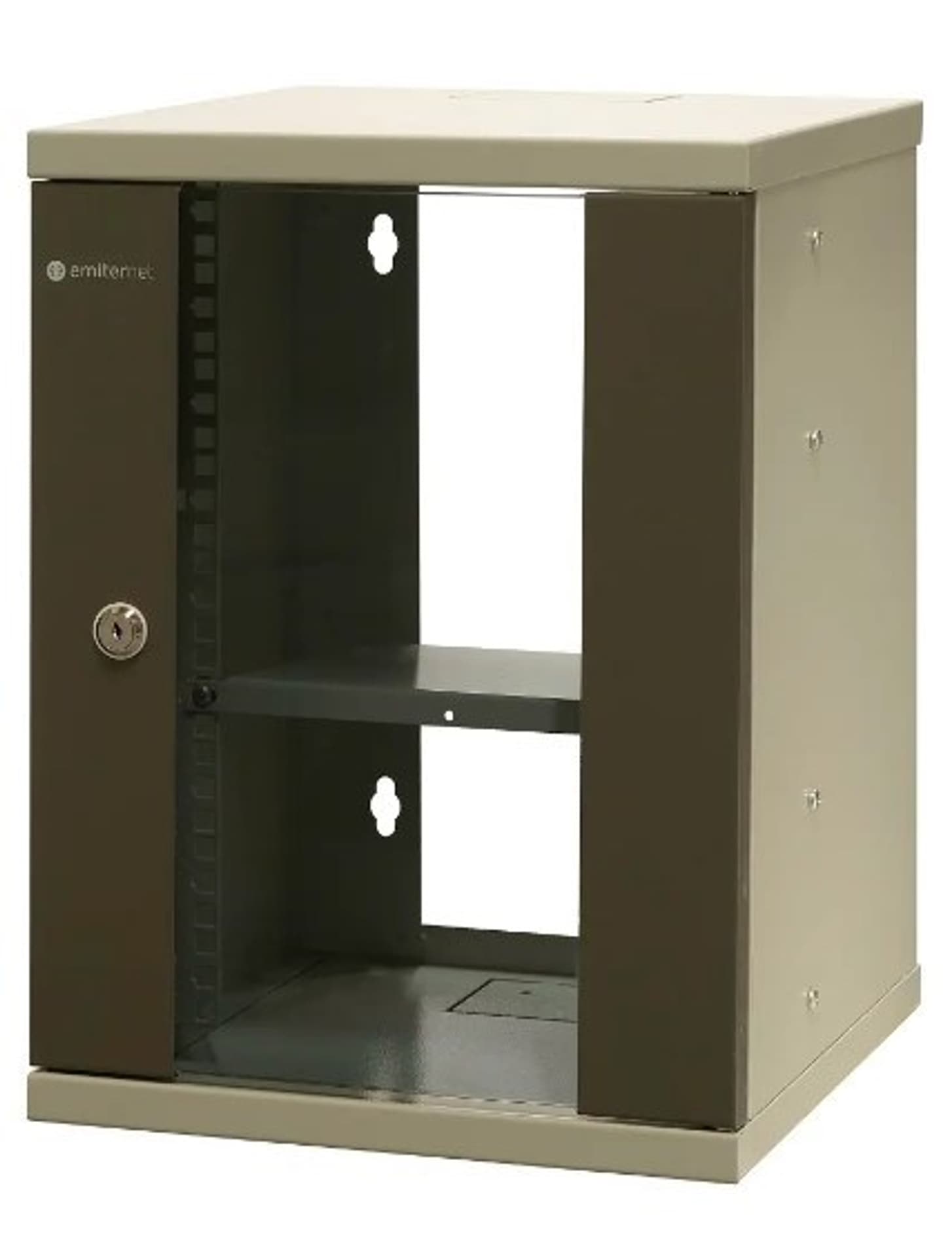 

EmiterNet Szafa wisząca niedzielona 10'' 9U, drzwi blacha/szkło, 325×330x445mm (szer./gł./wys.)