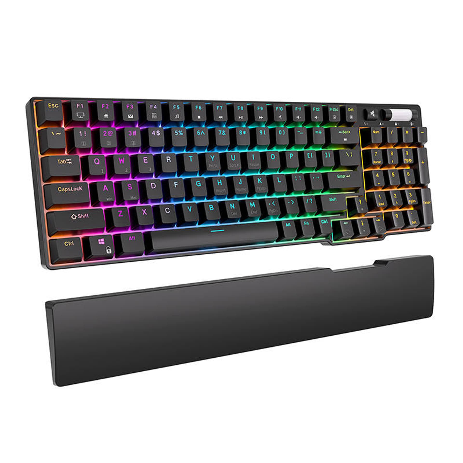 

Klawiatura mechaniczna Royal Kludge RK96 RGB, Brown switch (czarna)