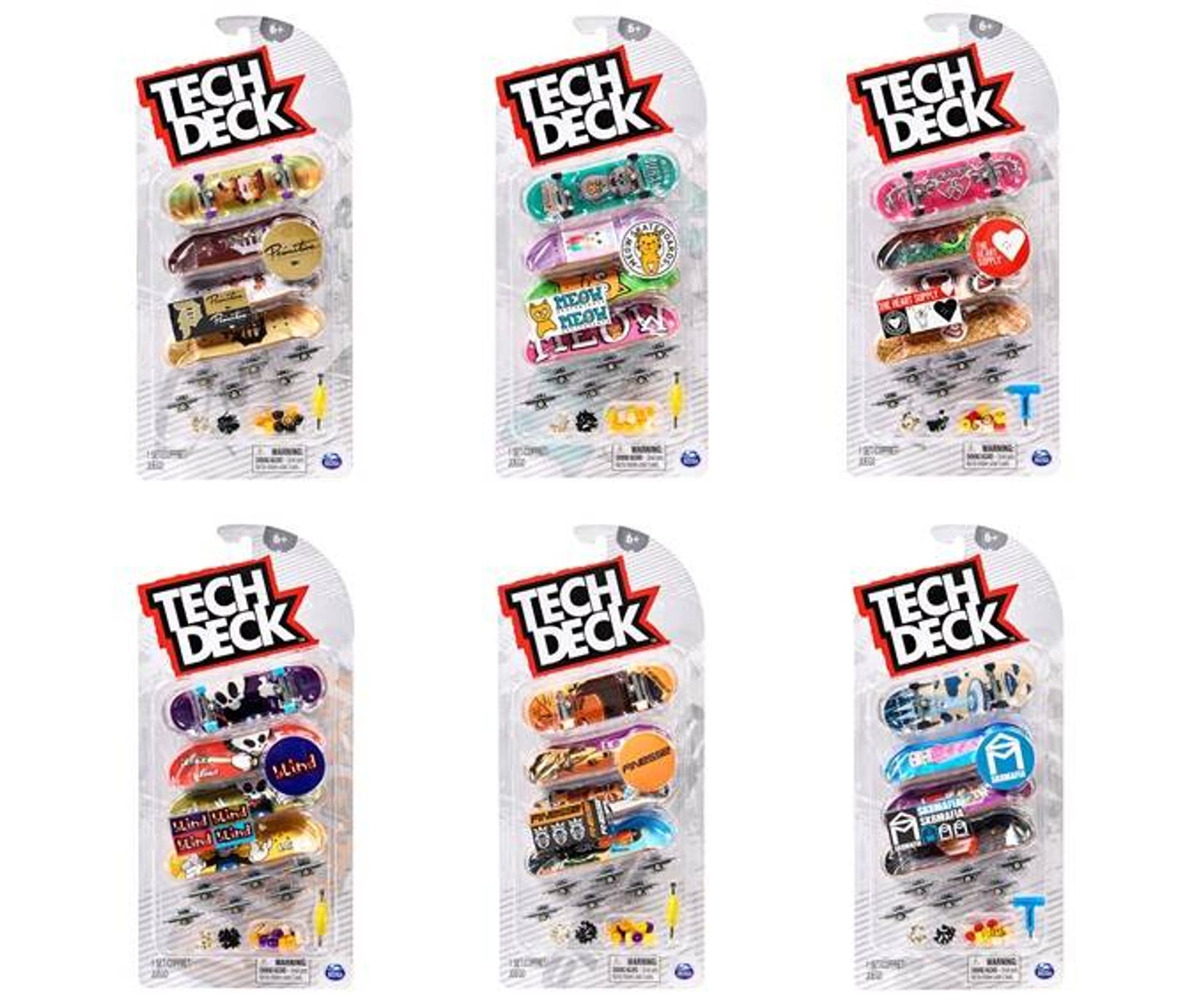 

Tech Deck fingerboard zestaw 4szt