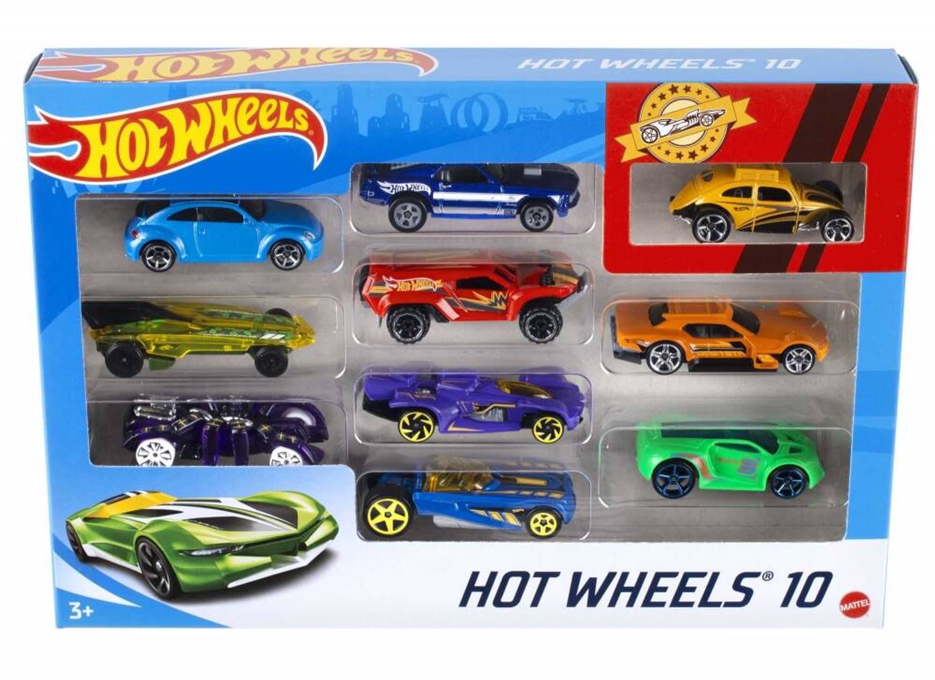 

Hot Wheels Małe samochodziki 10-pak