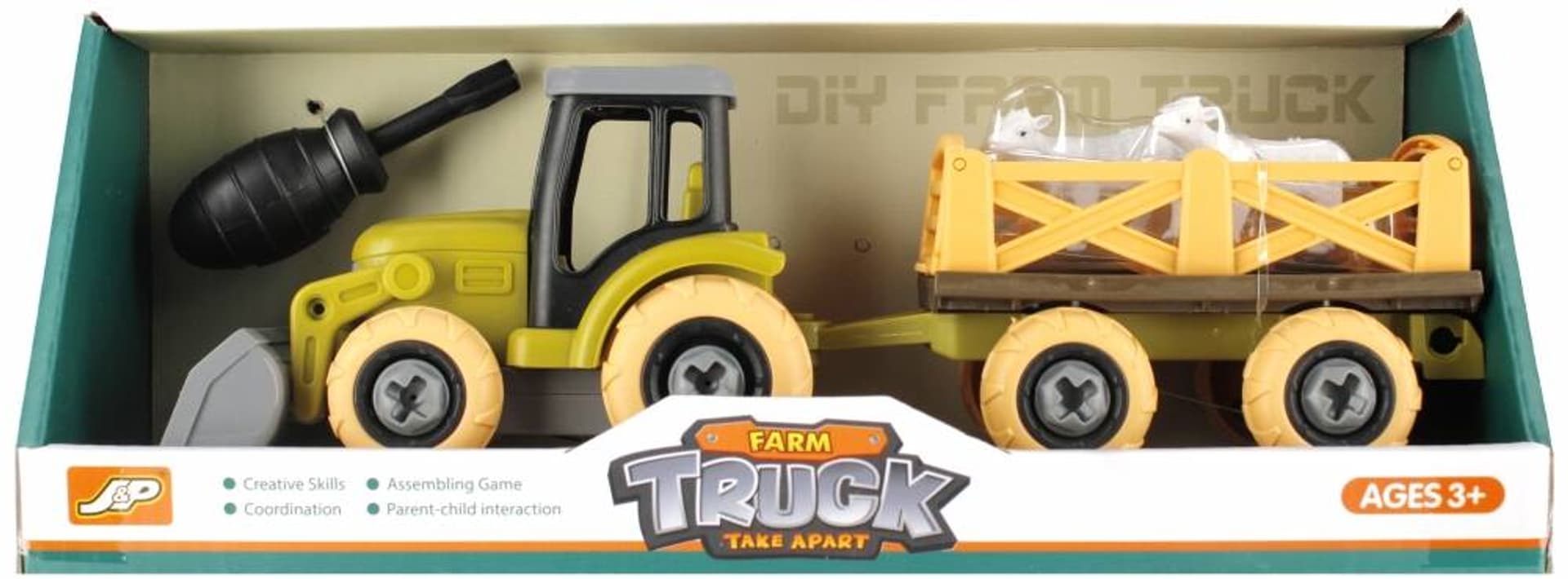 

Traktor do skręcania z akcesoriami MEGA CREATIVE 523968