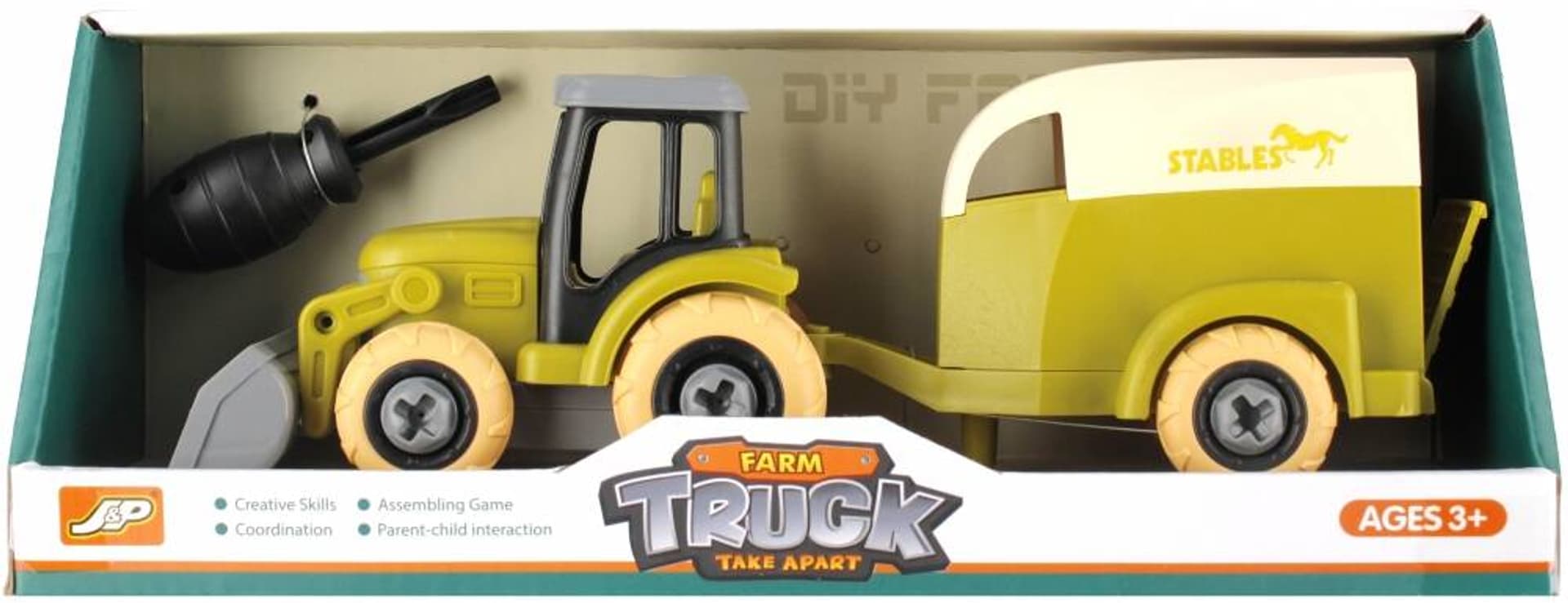 

Traktor do skręcania z akcesoriami MEGA CREATIVE 523969