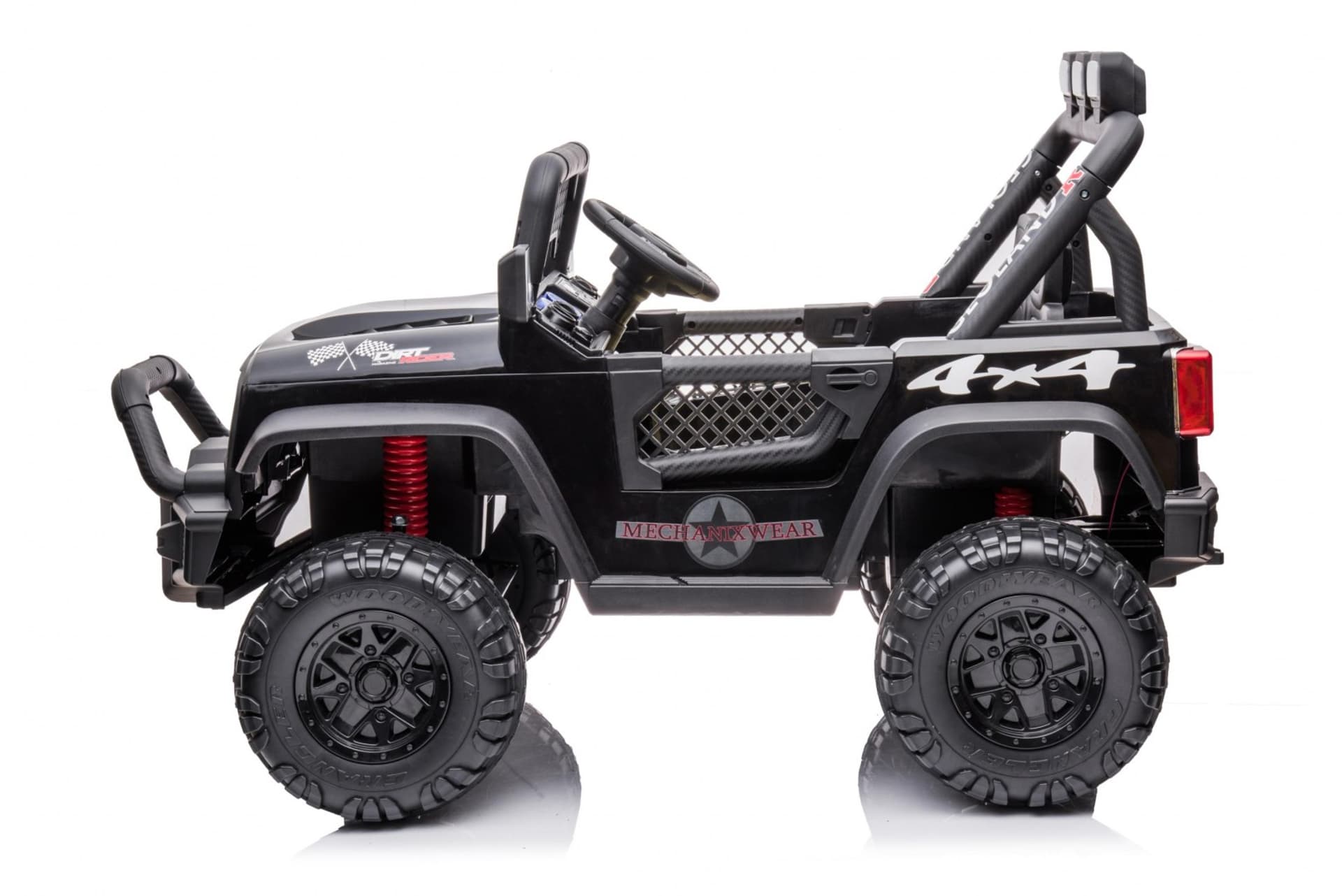 

Autko terenowe Geoland Power dla 2 dzieci Czarny + Pilot + Silniki 2x200W + Bagażnik + Radio MP3 + LED