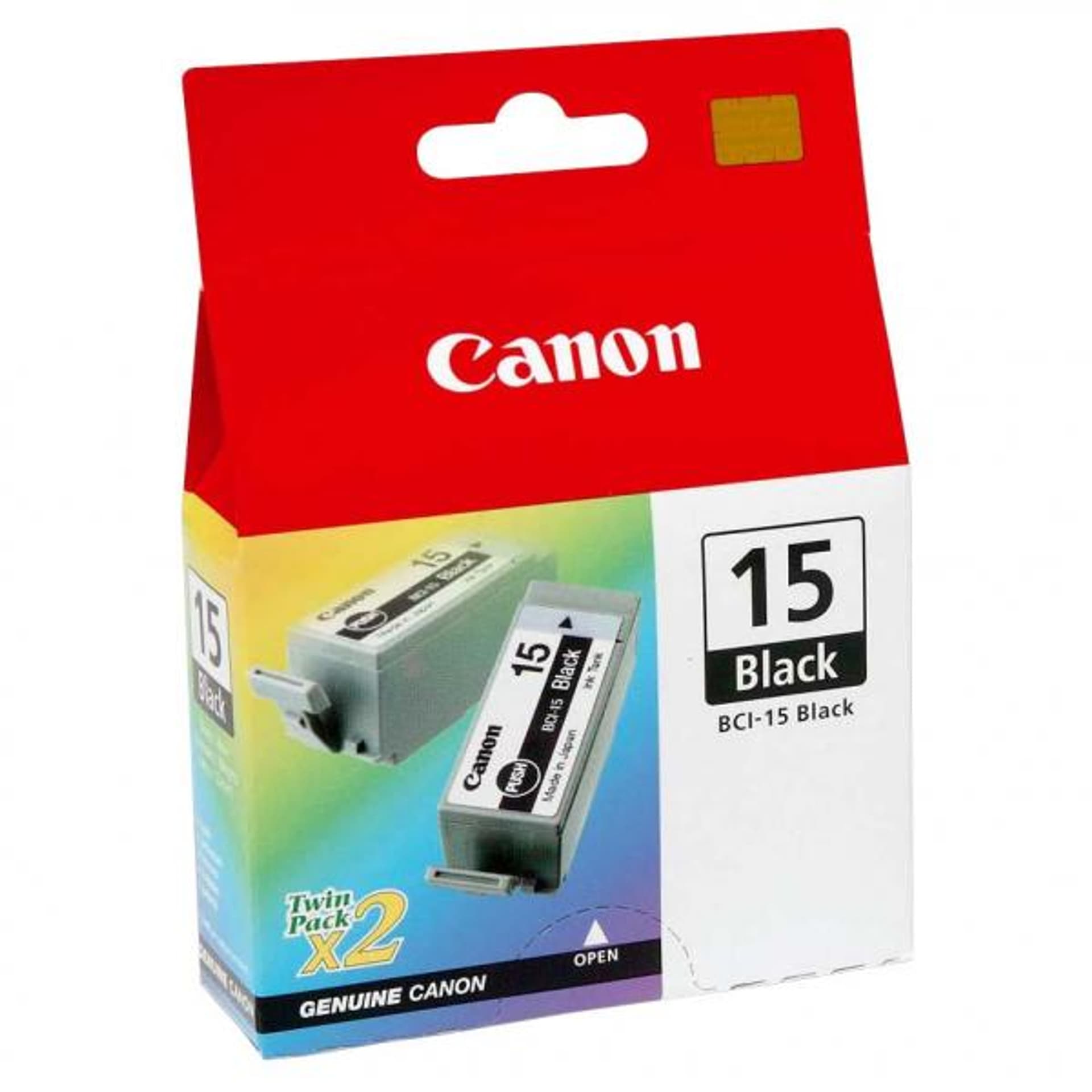

Canon oryginalny ink / tusz BCI-15 BK, black, 390s, 8190A002, 2szt, Canon i70