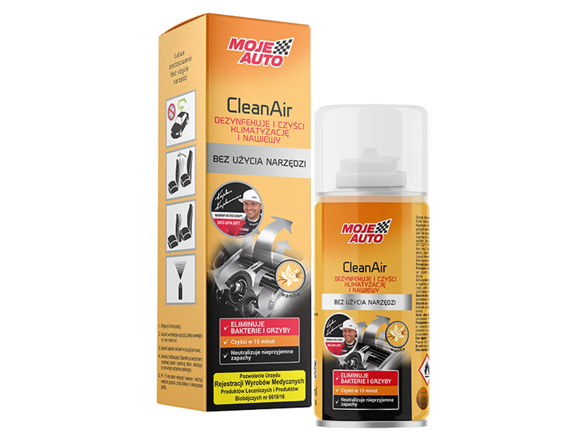 

52-254# Odświeżacz klimatyzacji 150ml wanilia cleanair moje auto