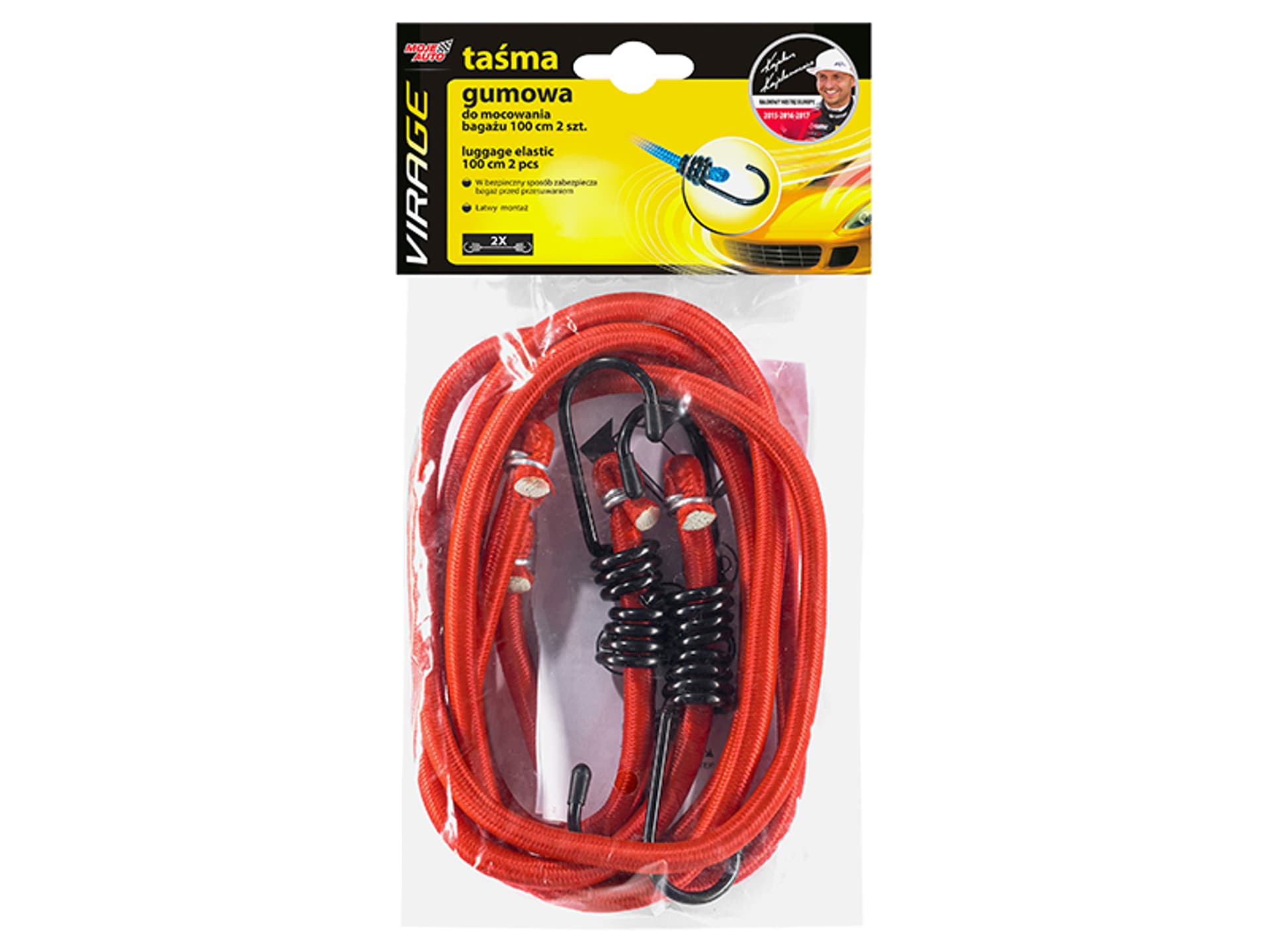 

52-293# Taśma gumowa tuv100cm 2 szt do mocowania bagażu virage