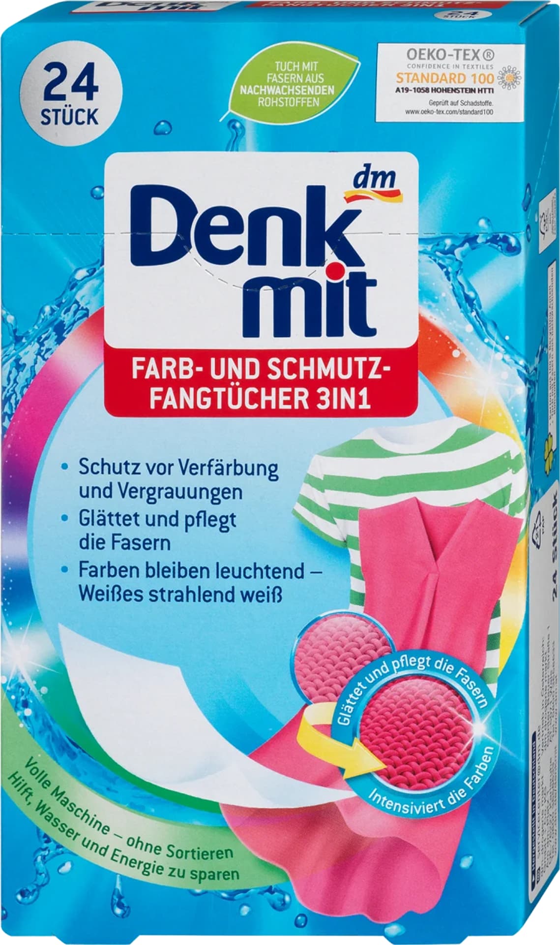 

Denkmit 3in1 Chusteczki Wyłapujące Kolor i Brud 24 szt.