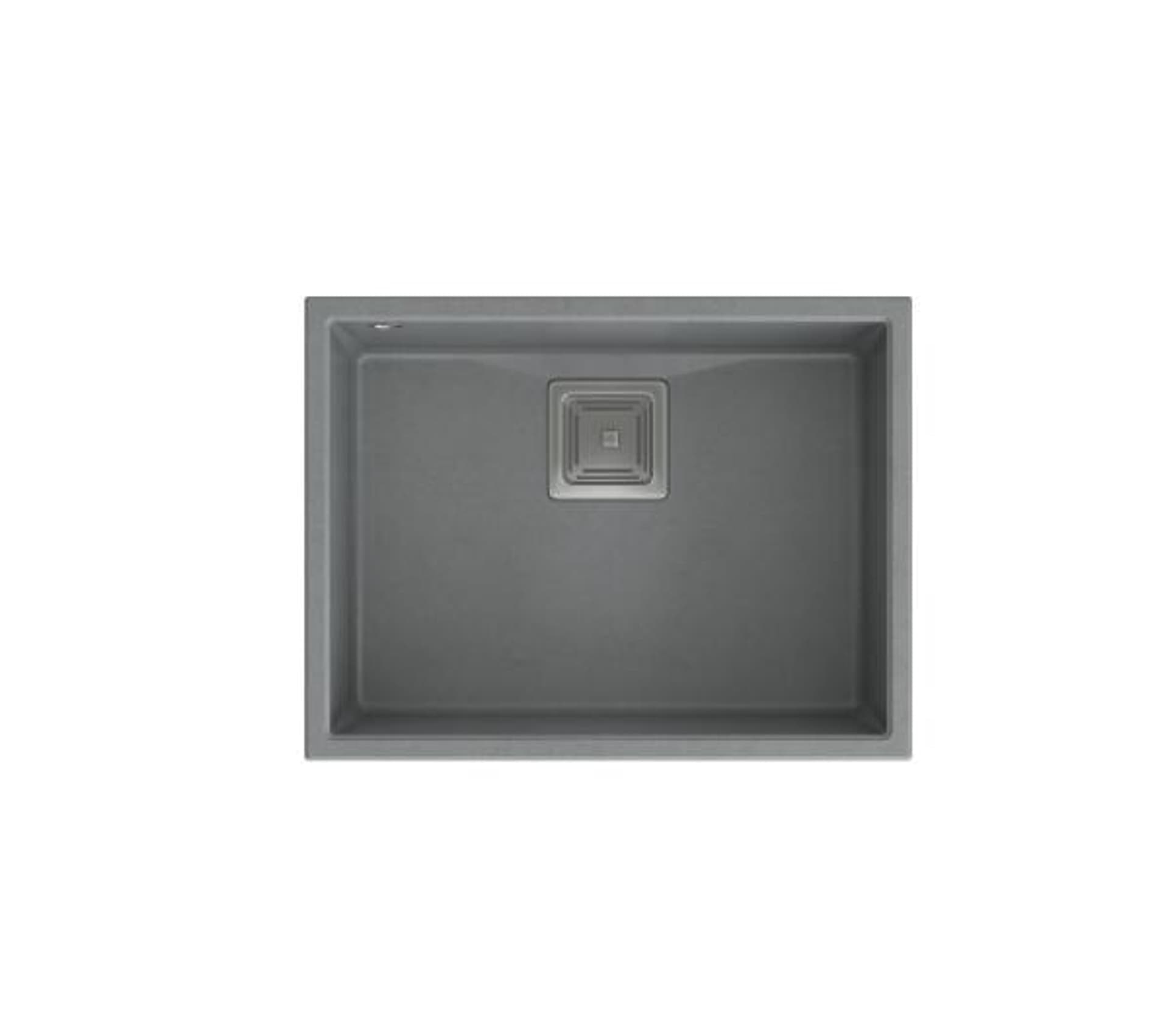 

Zlewozmywak granitowy QUADRON DAVID 50 szary podwieszany + syfon save space