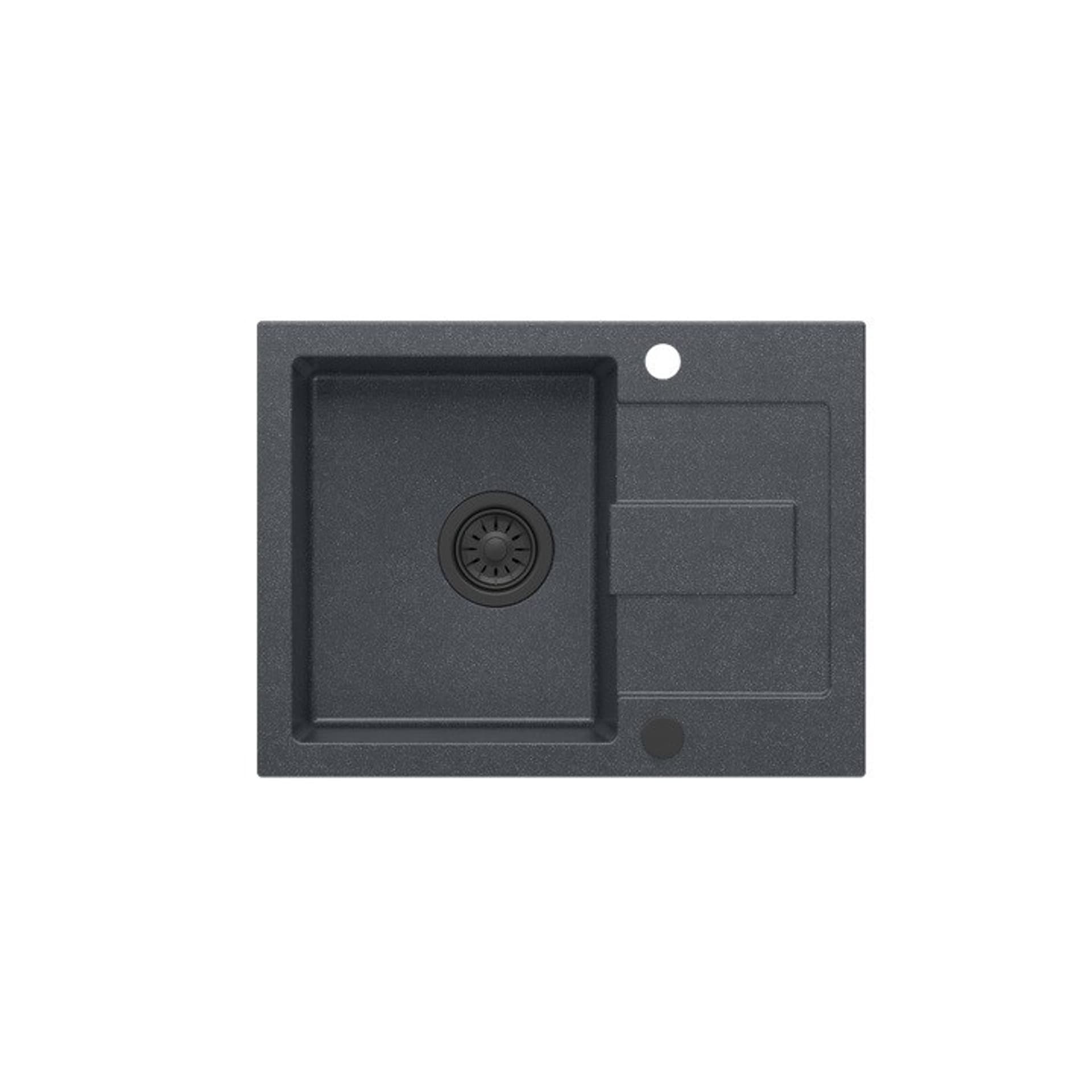 

Zlewozmywak granitowy QUADRON CHRISTIAN 116 czarny wpuszczany + syfon save space w kolorze