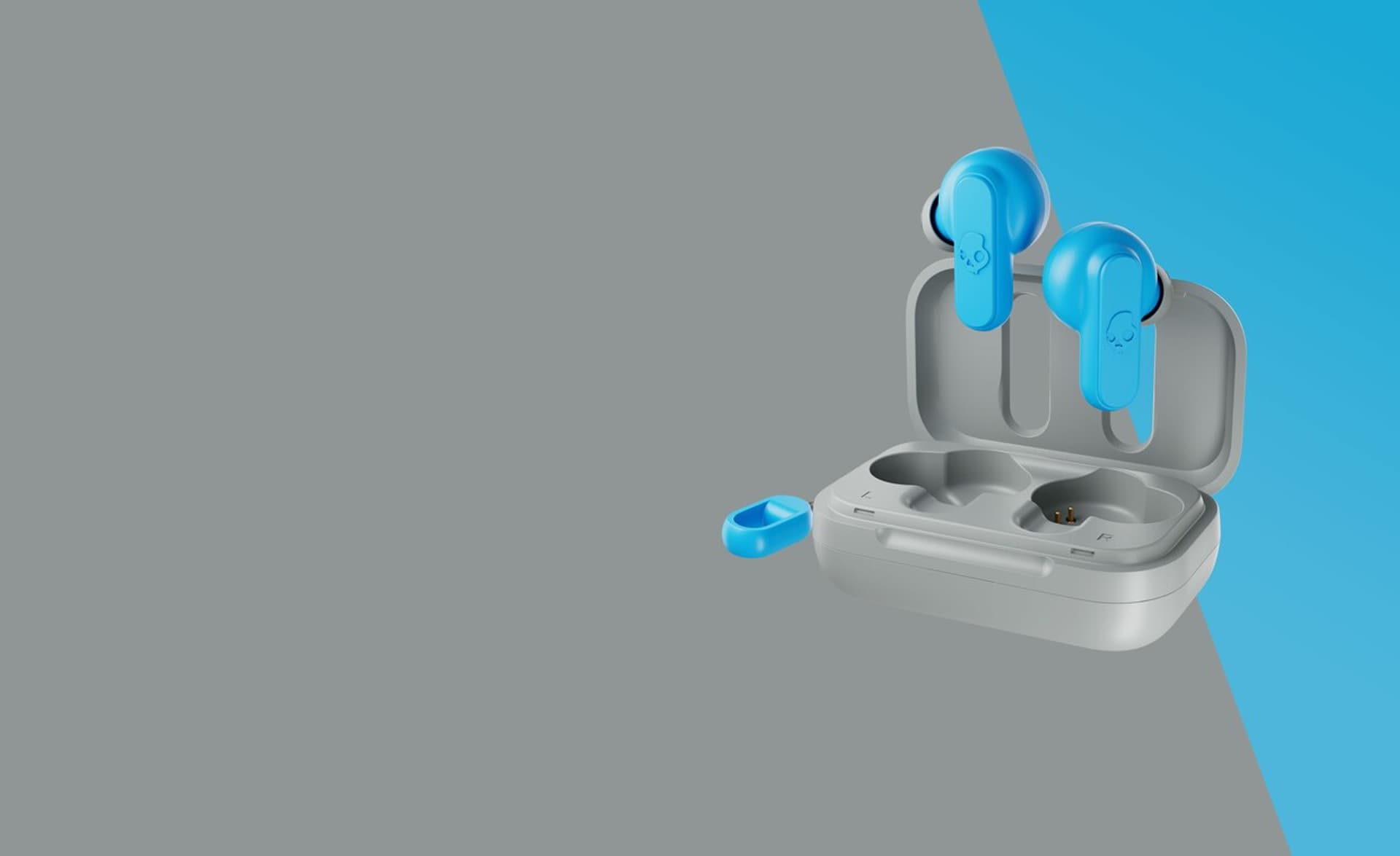 

słuchawki Skullcandy Dime True Wireless Light Grey/Blue