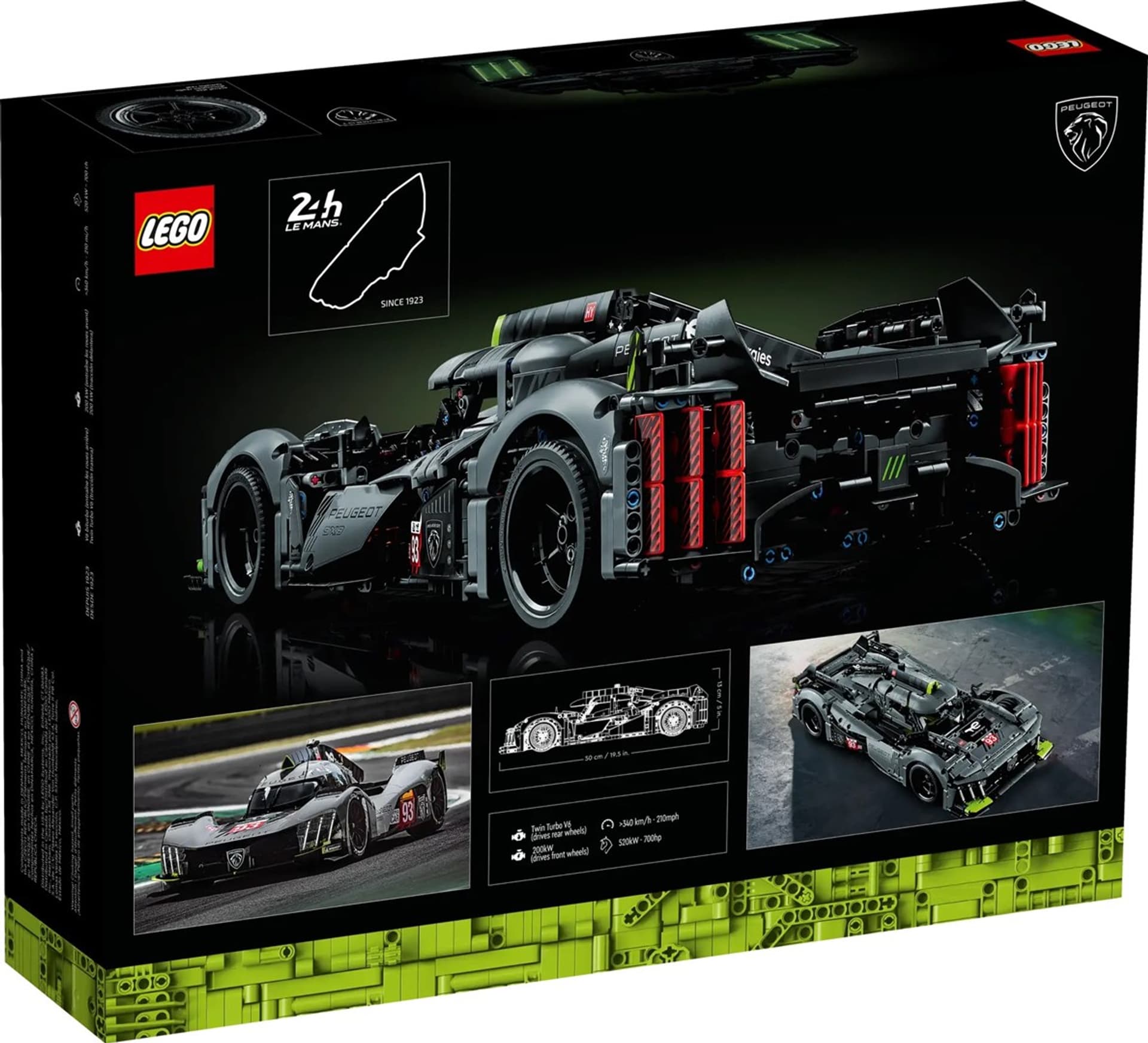 

LEGO Technic 42156 PEUGEOT 9X8 24H Le Mans Hybrid