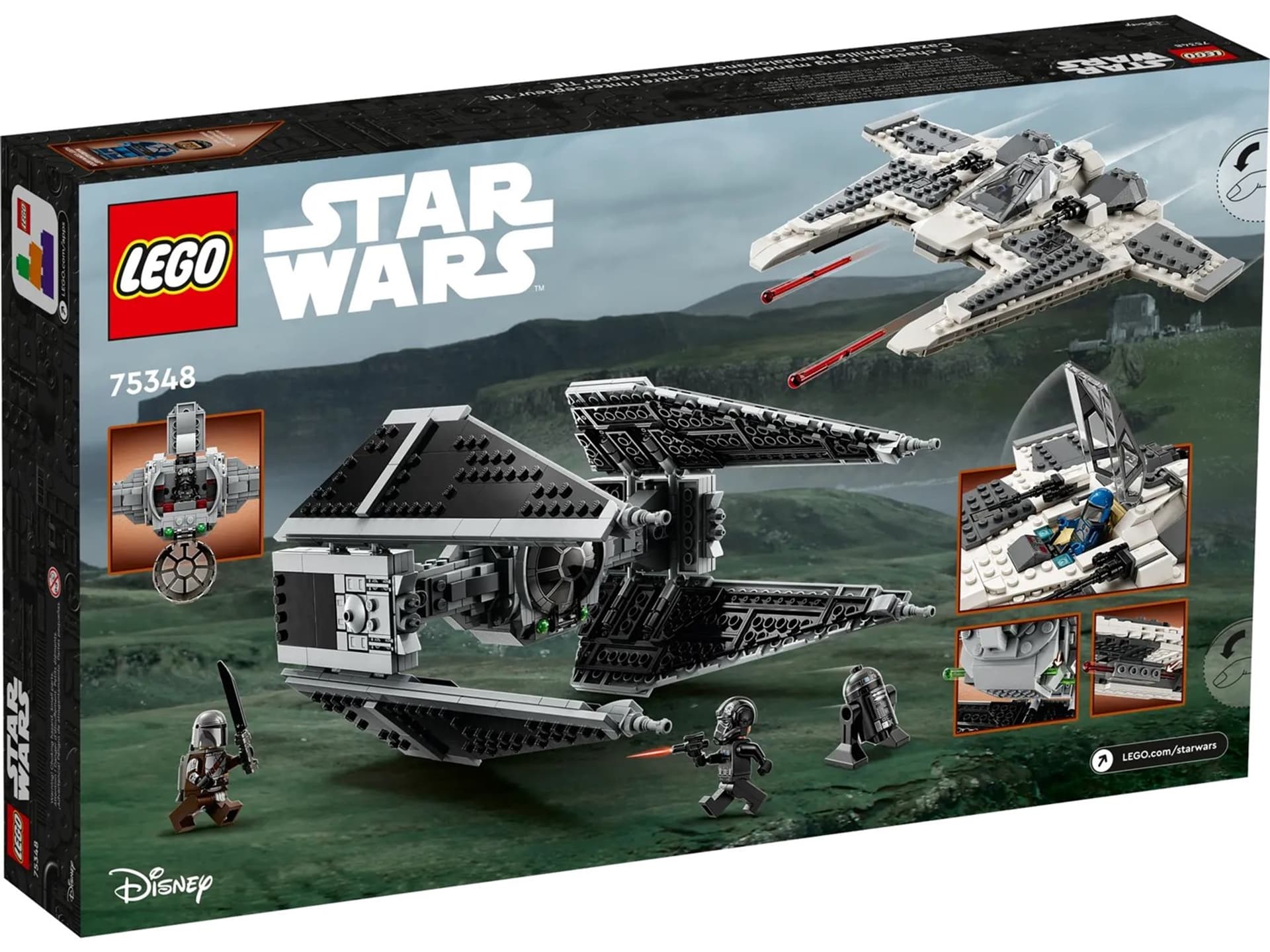 

LEGO Star Wars 75348 Mandaloriański myśliwiec Fang Fighter kontra TIE Interceptor
