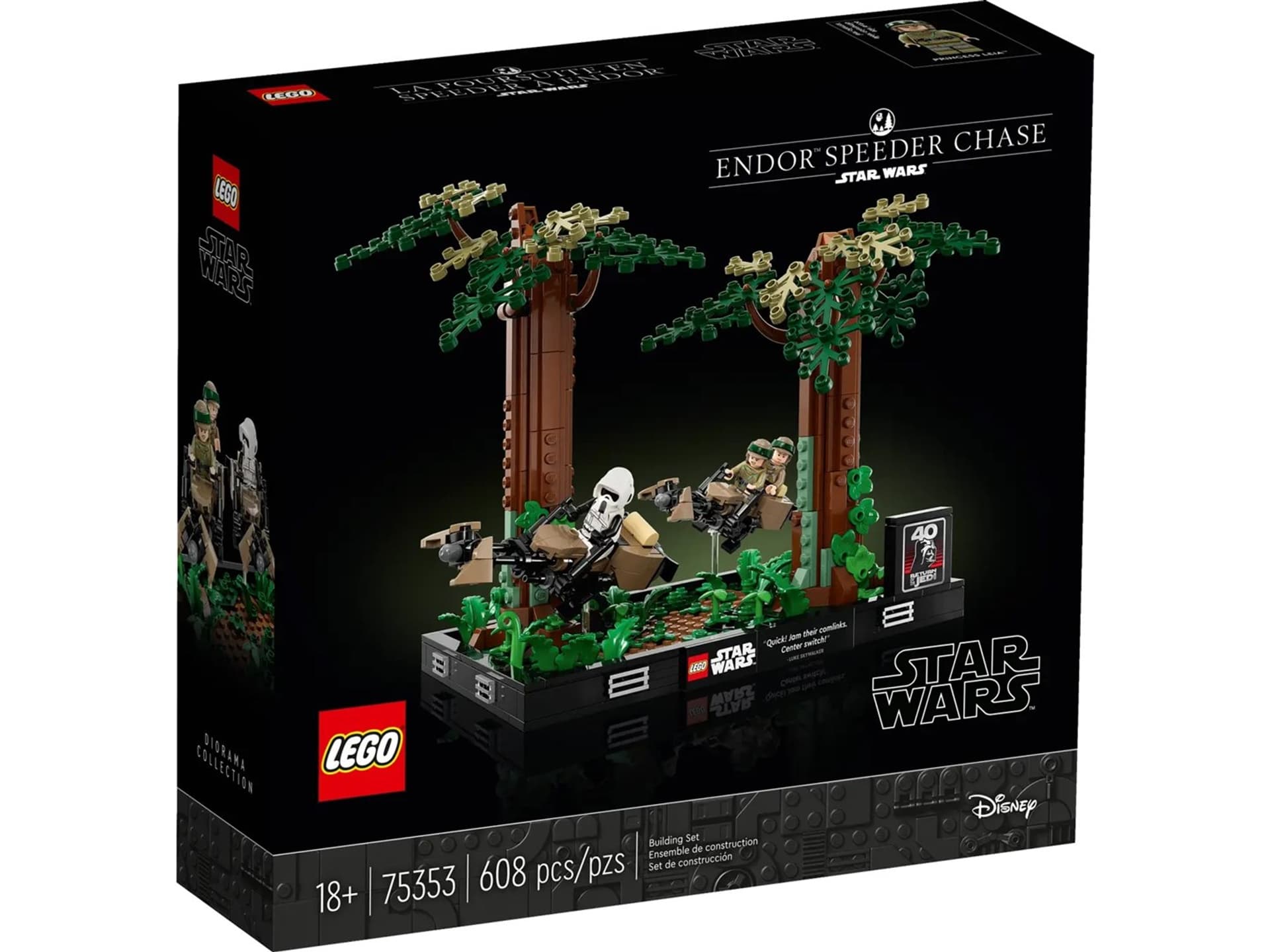 

LEGO Star Wars Diorama Pościg na ścigaczu przez Endor 75353