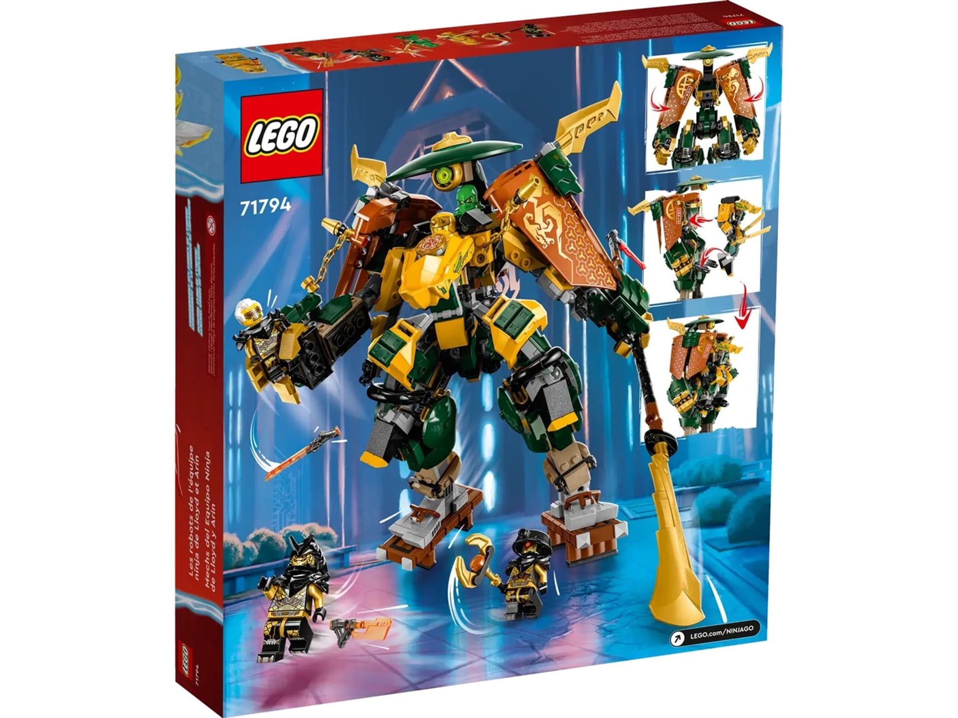 

LEGO Ninjago 71794 Drużyna mechów ninja Lloyda i Arina