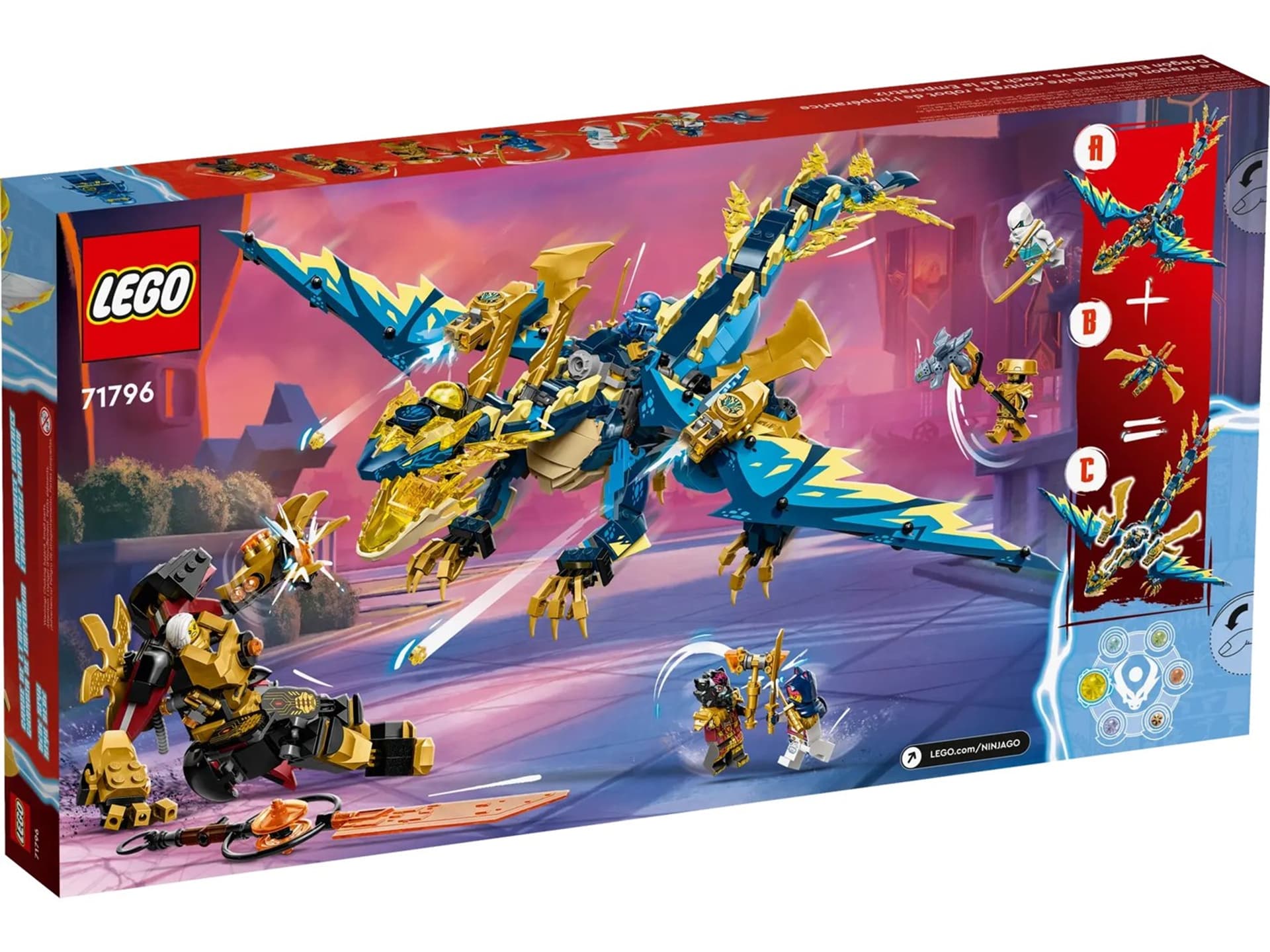 

LEGO Ninjago 71796 Smok żywiołu kontra mech cesarzowej