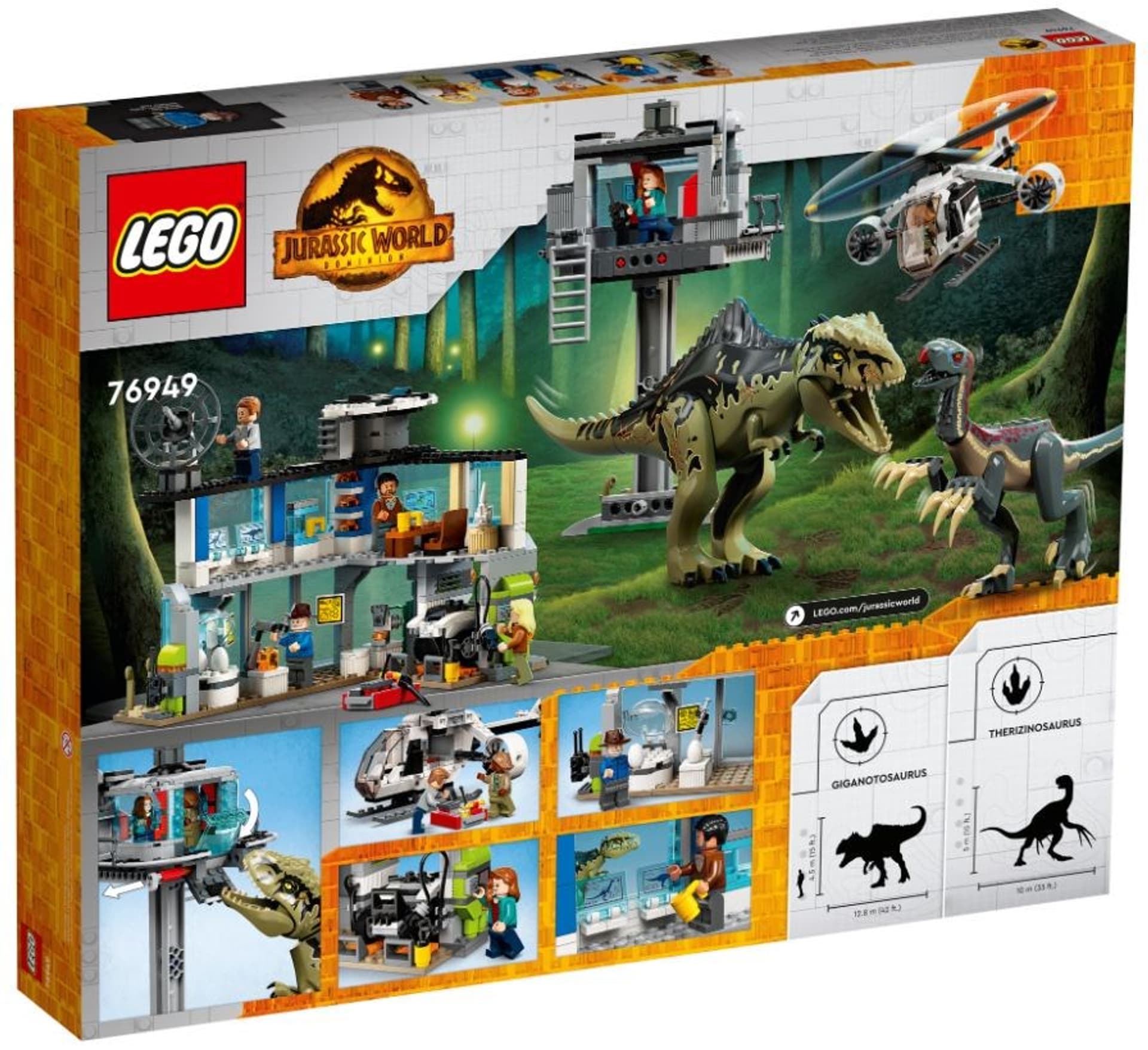 

LEGO Jurassic World 76949 Atak giganotozaura i terizinozaura