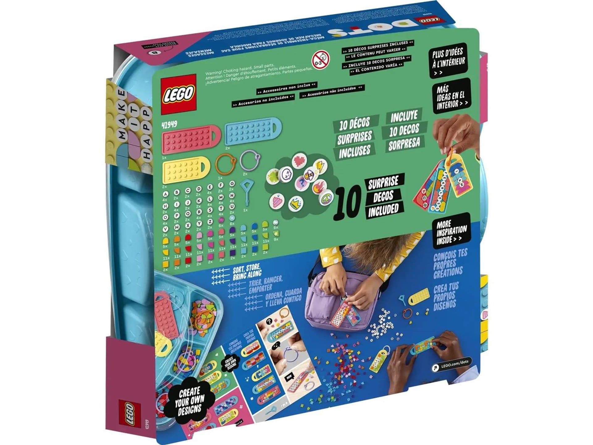 

LEGO DOTS 41949 Megazestaw zawieszek wiadomości