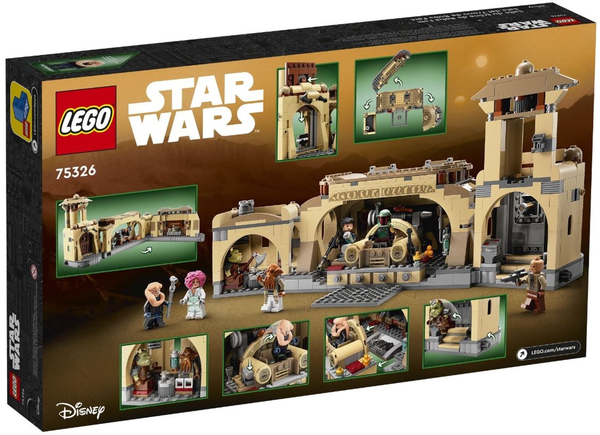 

LEGO Star Wars TM 75326 Sala tronowa Boby Fetta