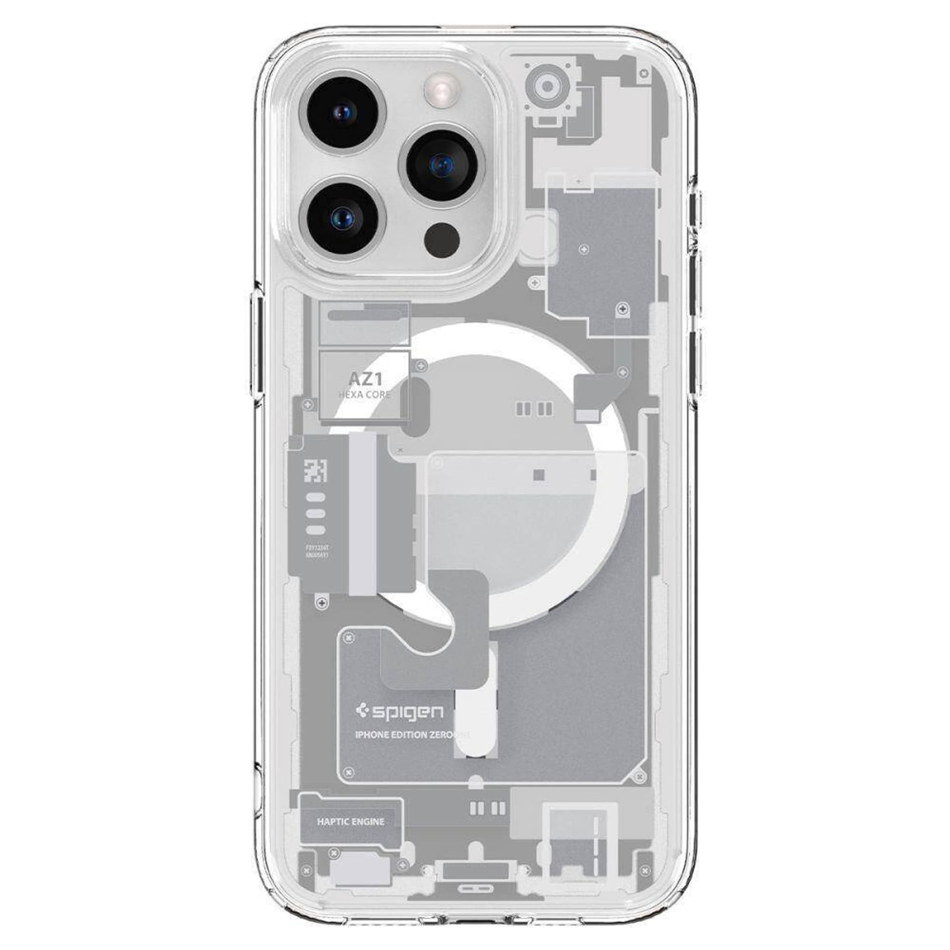 

Etui APPLE IPHONE 15 PRO Spigen Ultra Hybrid Mag MagSafe Zero One White transparentne