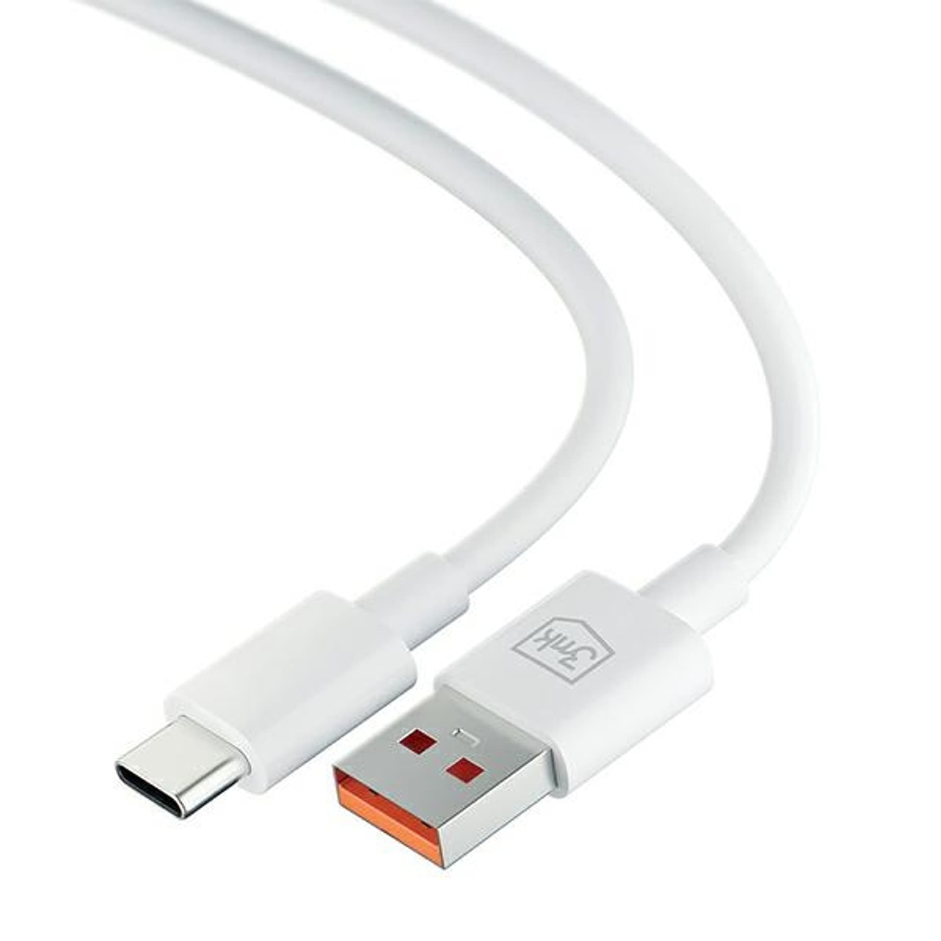 

3MK Hyper Cable USB-A to USB-C 5A 60W 1.2m biały/white kabel