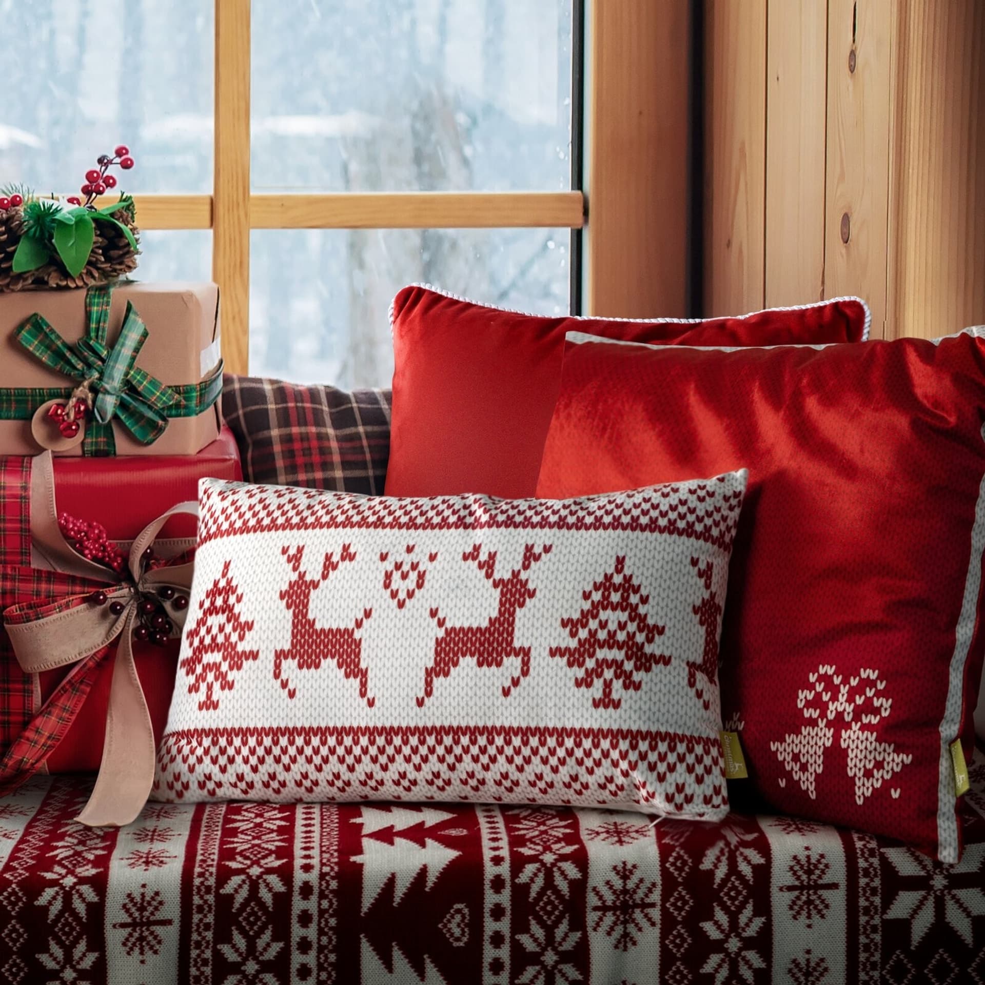 

Poszewka świąteczna NOEL 30x50 renifery