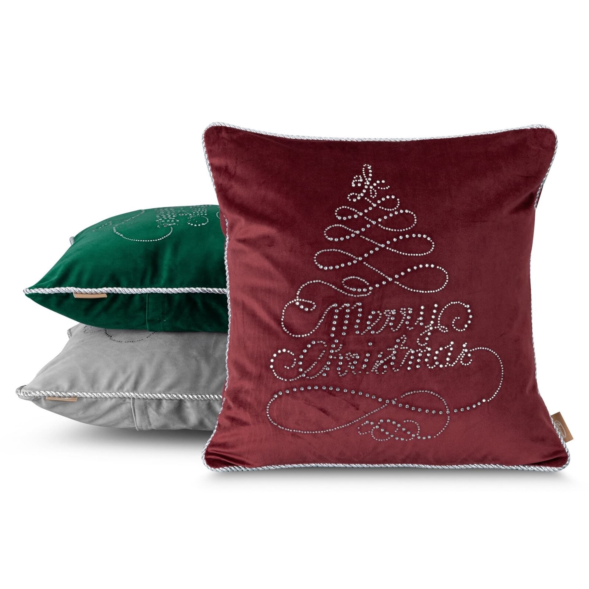 

Poszewka świąteczna nr 52 45x45 srebrna