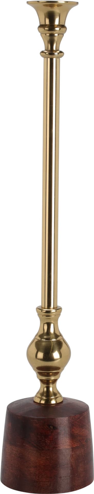 

ŚWIECZNIK Z DREWNIANĄ PODSTAWĄ 45CM