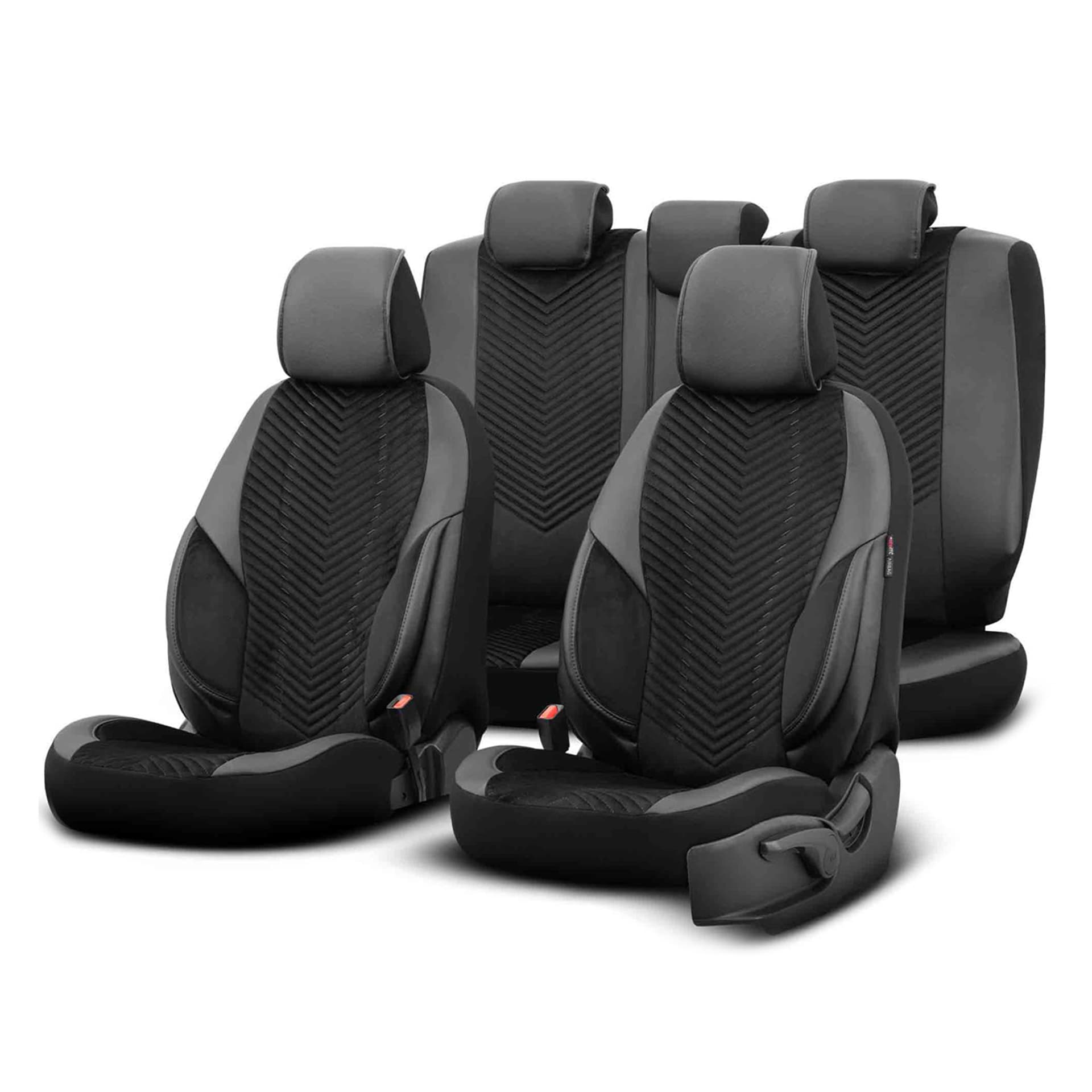 

Komplet pokrowców na fotele samochodowe otom advanced 204 black babyface 3-zip