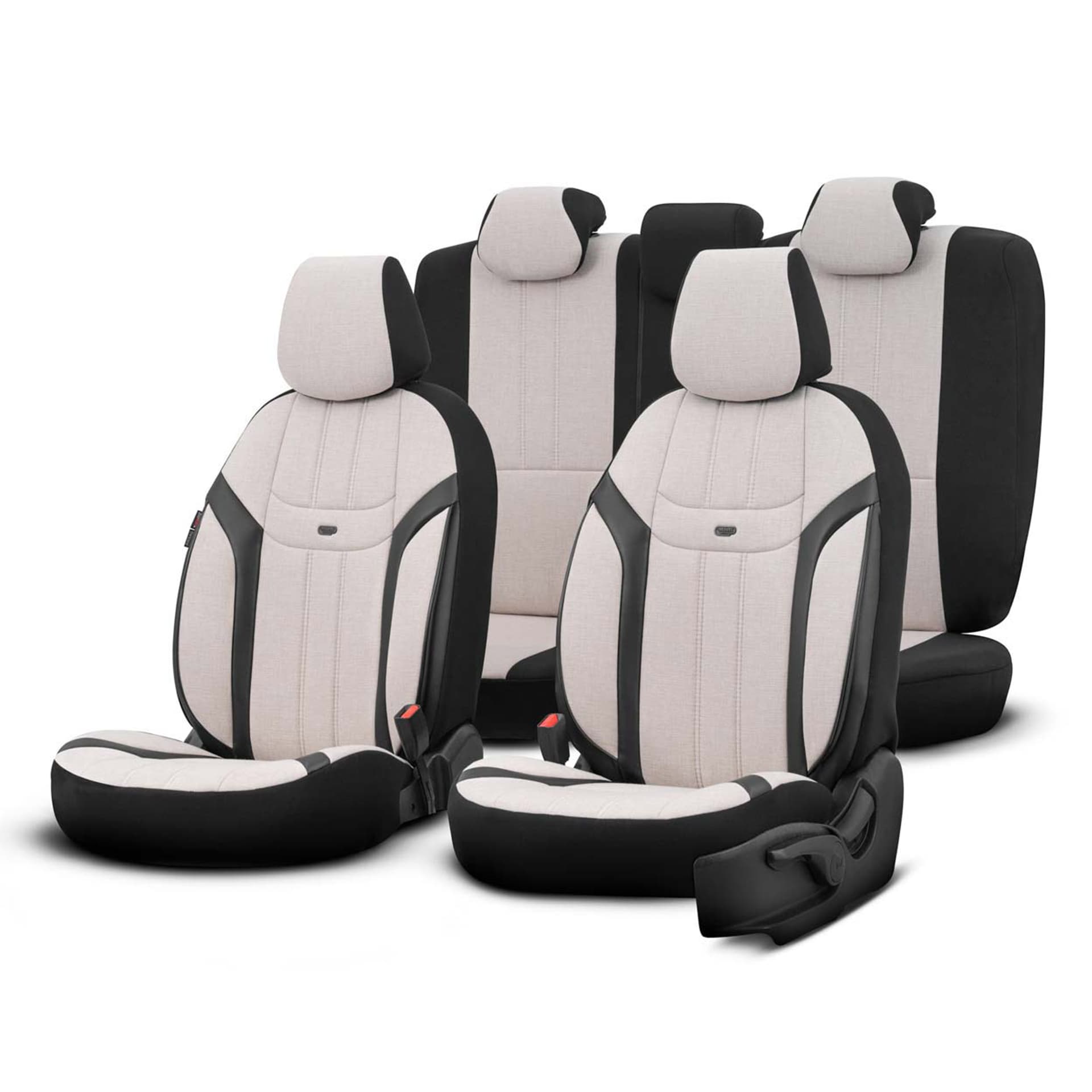 

Komplet pokrowców na fotele samochodowe otom swan 503 beige 3-zip