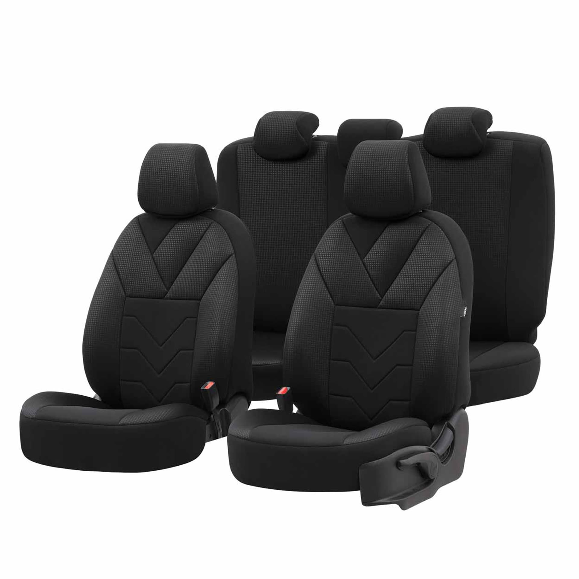 

Komplet pokrowców na fotele samochodowe otom tempo 1501 black nz