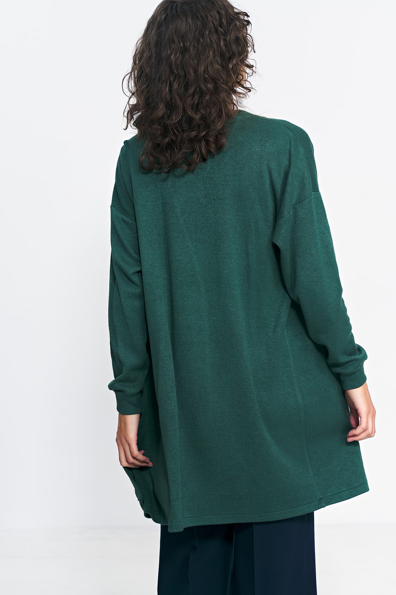 

Niezapinany zielony sweter - SW11 (kolor zielony, rozmiar 36/38)