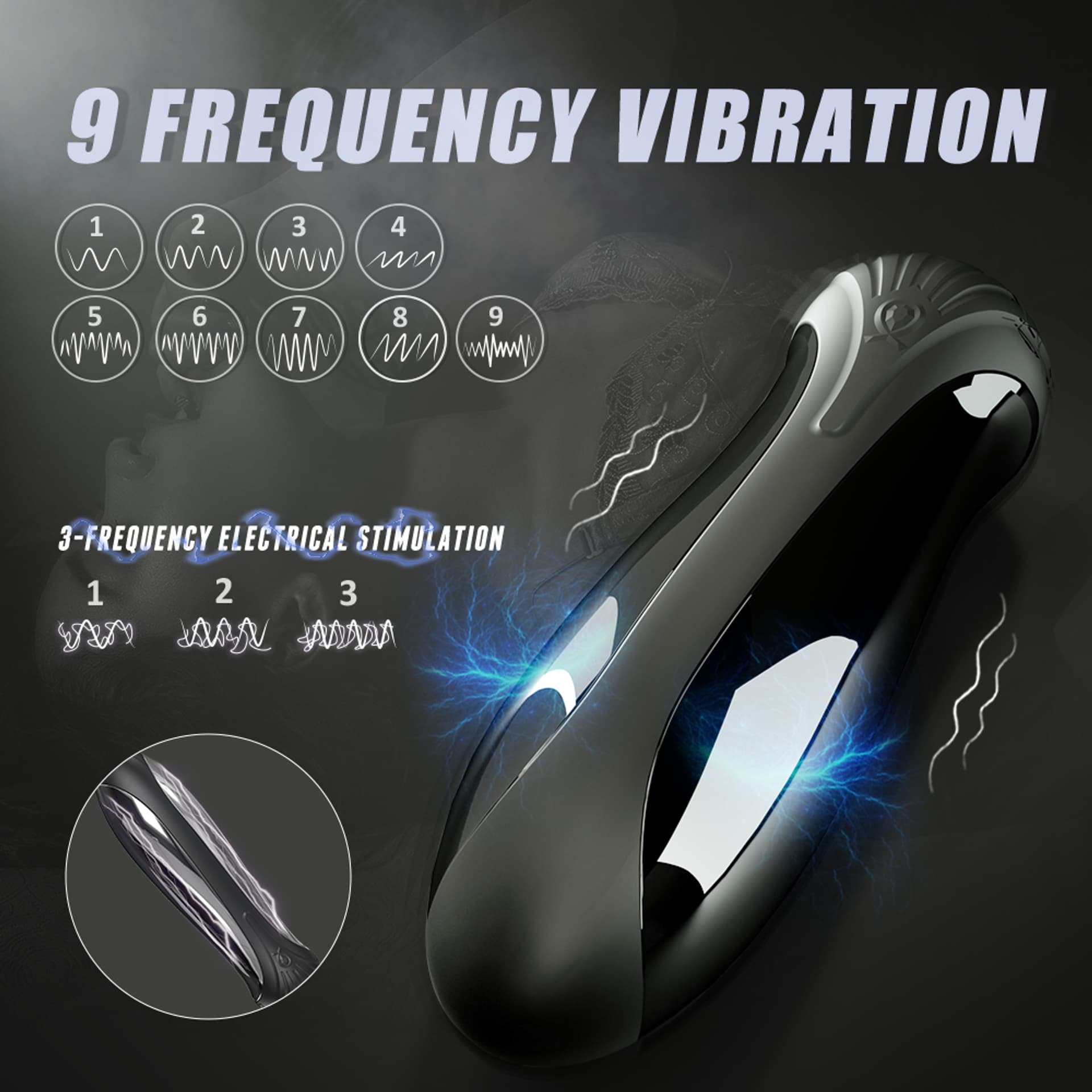 

ELEKTROSTYMULATOR Z 9 TRYBAMI WIBRACJI